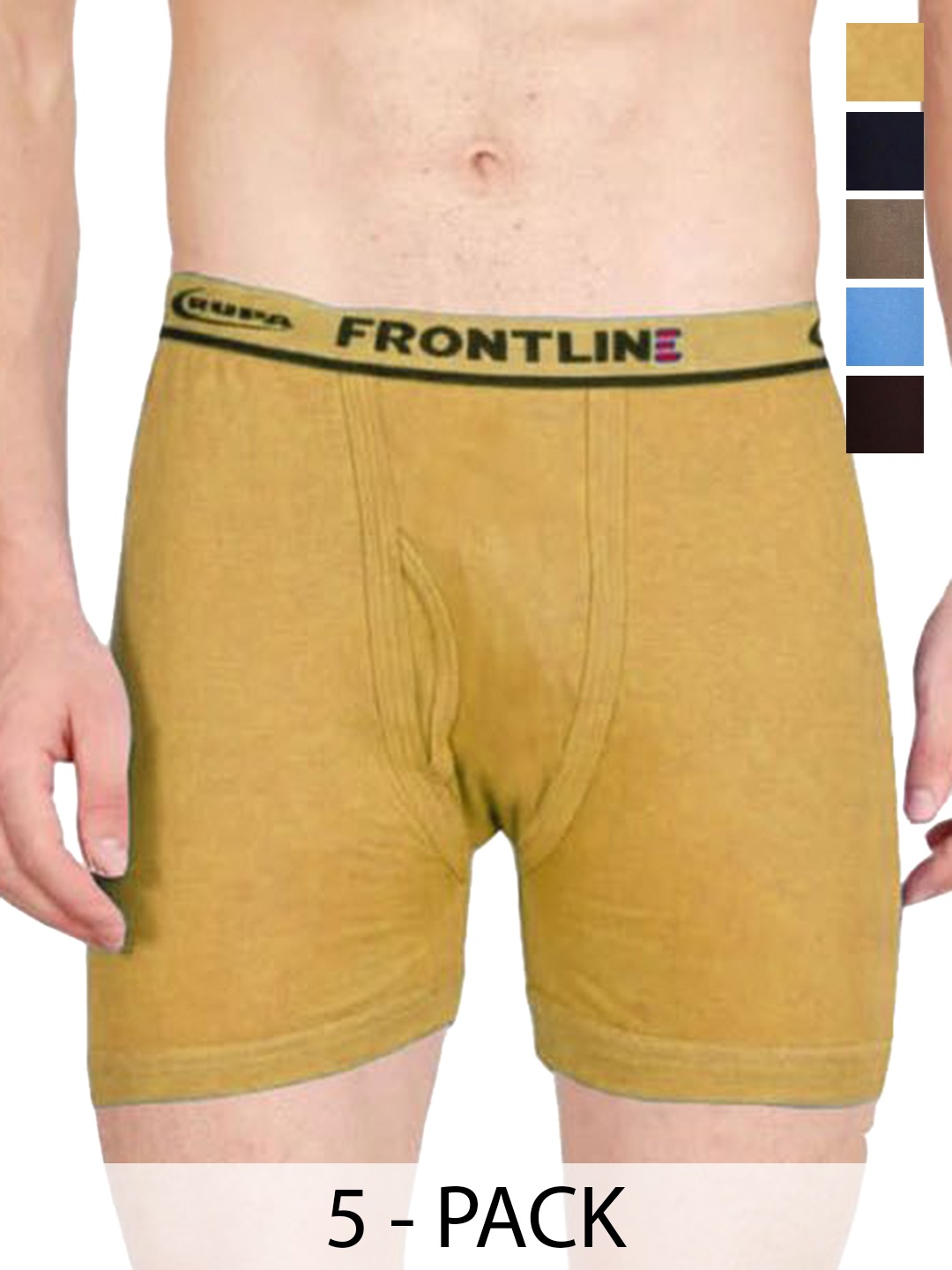 

Rupa Pack Of 5 Assorted Cotton Trunks Frontline-DCIF-5--75