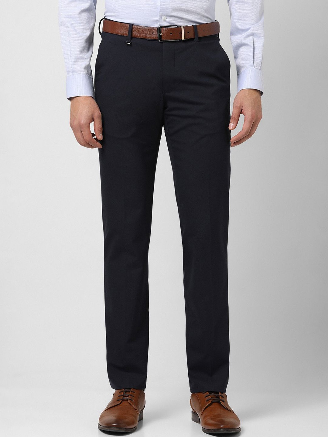 

Van Heusen Men Slim Fit Trousers, Navy blue