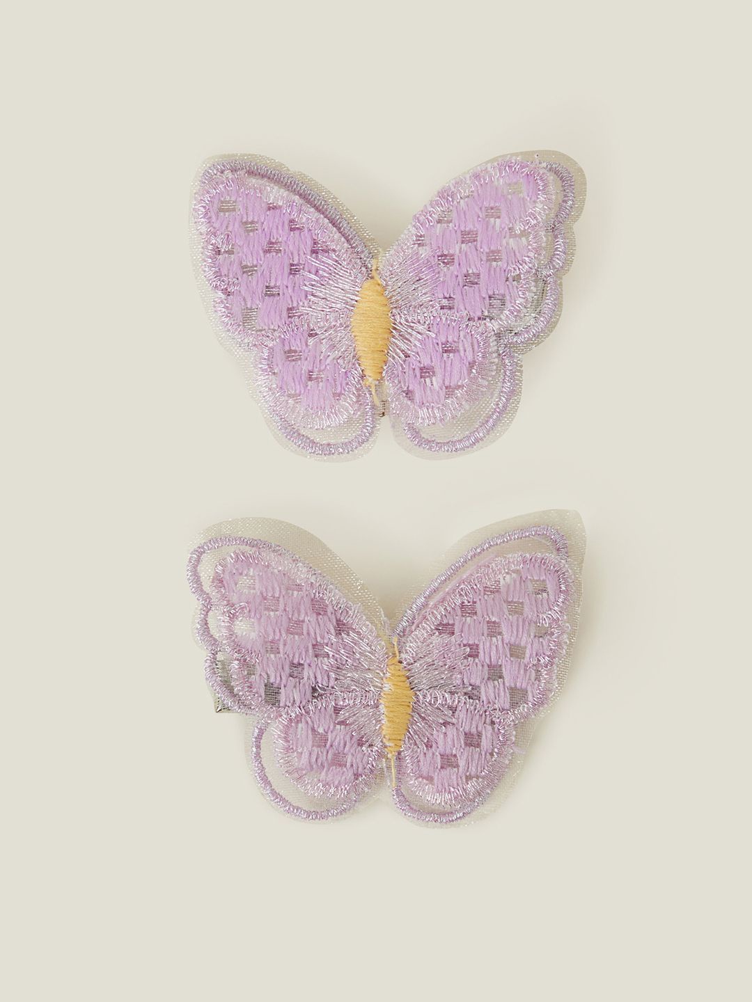 

Accessorize Girls Set of 2 Embellished Butterfly Hair Clip, Lavender