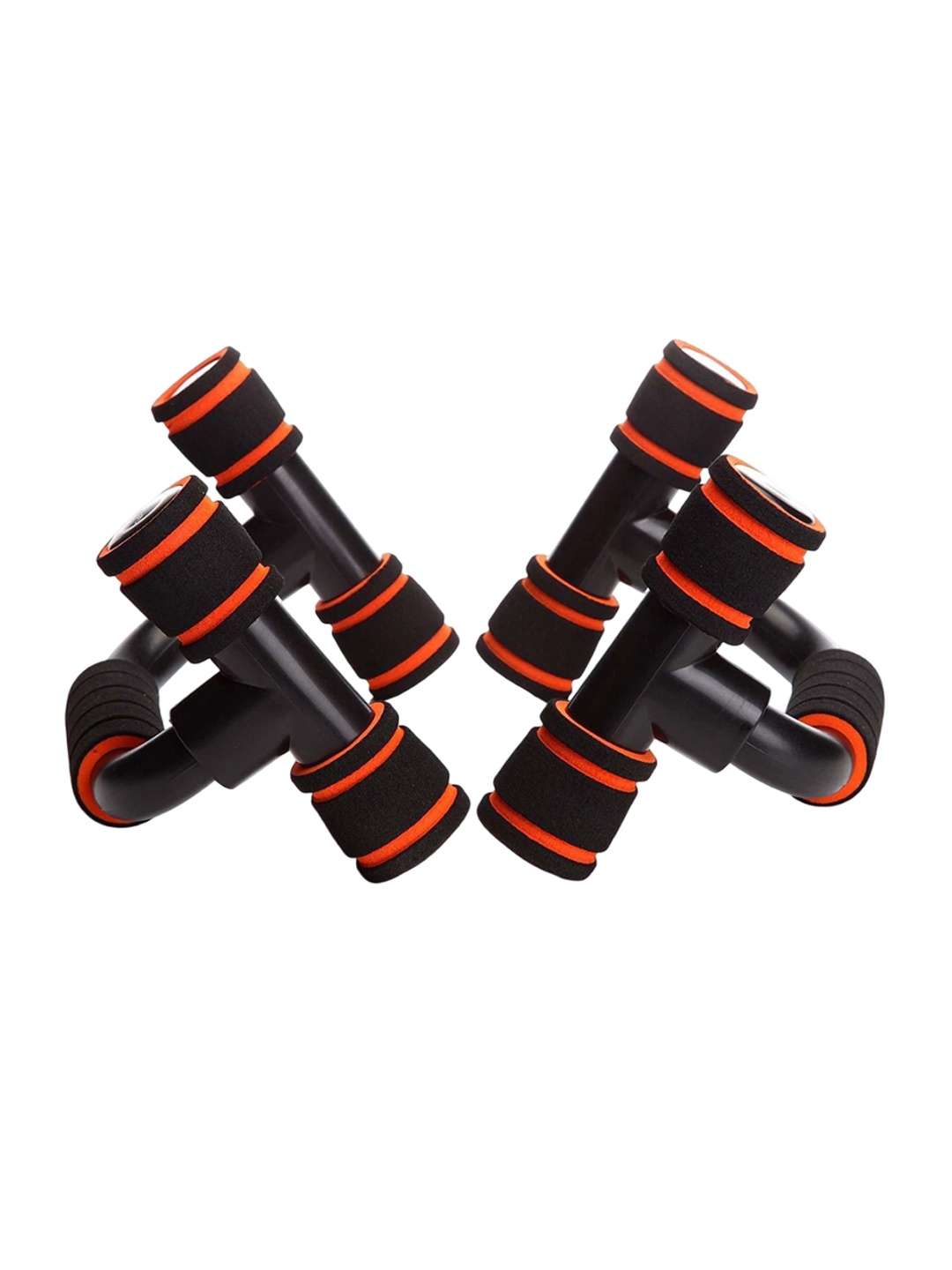 

HackerX Men Push Up Bar With Foam Grip Handle, Silver