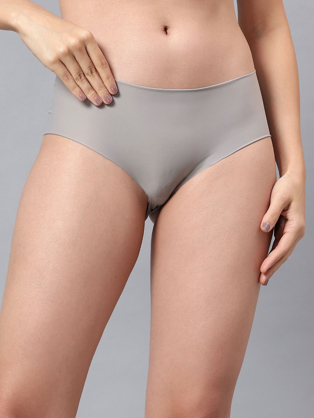 

La Intimo Low-Rise Anti Microbial Hipster Briefs LXFUSS01FG, Grey