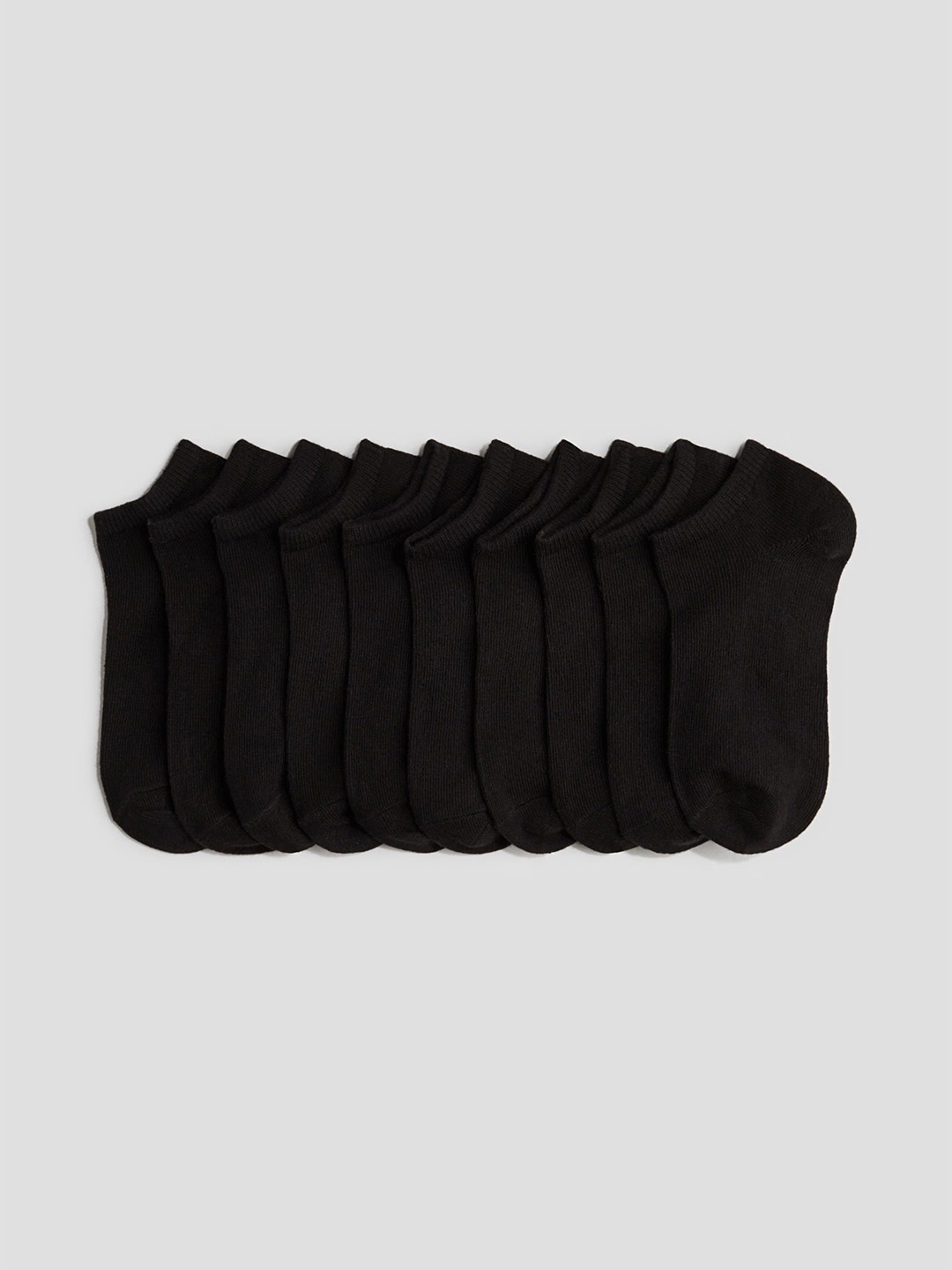 

H&M 10-Pack Trainer Socks, Black