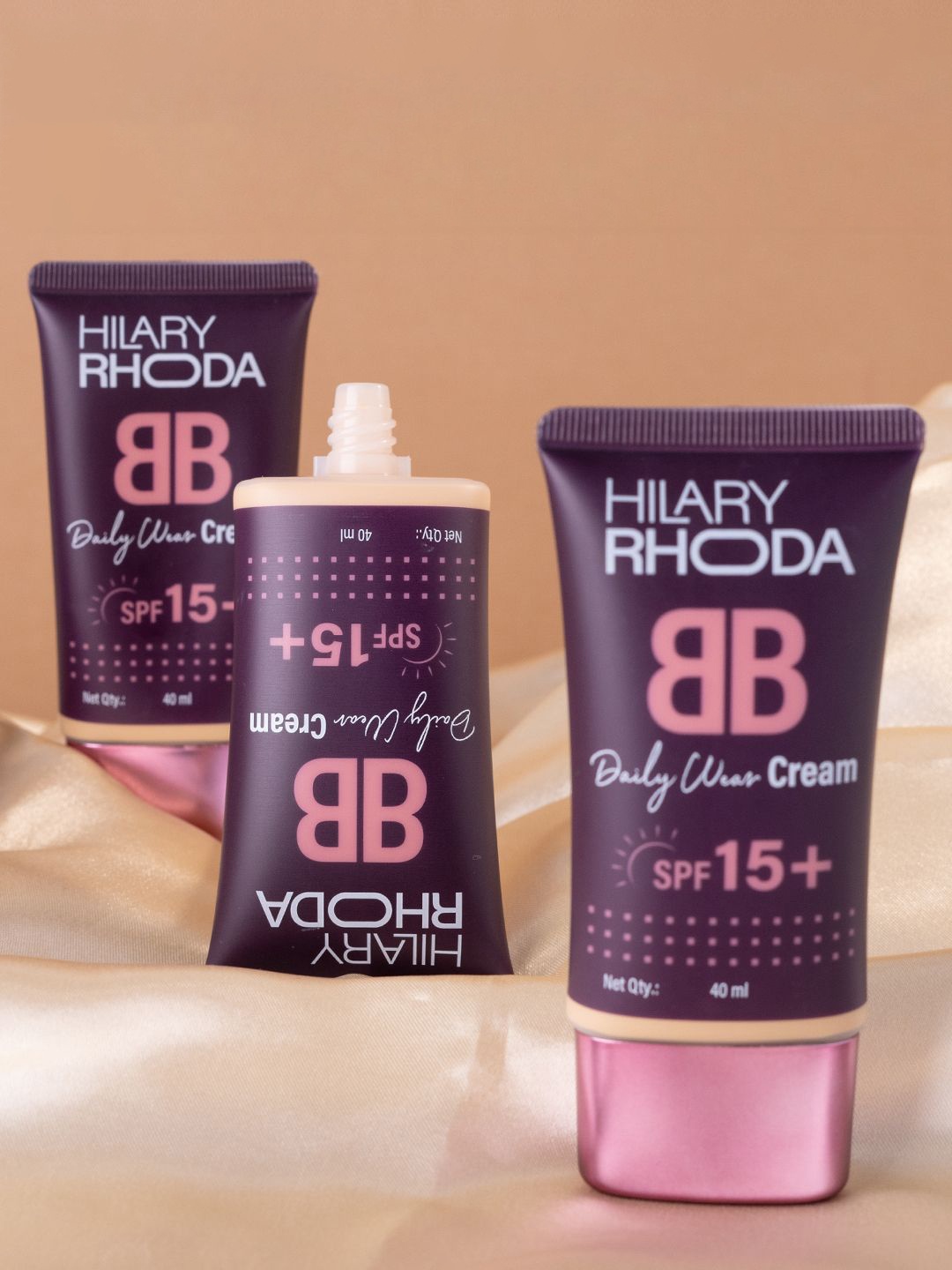 

Hilary Rhoda BB Cream With SPF 15 Hides Blemishes & Pigmentation - 40 ml Nude Beige 3