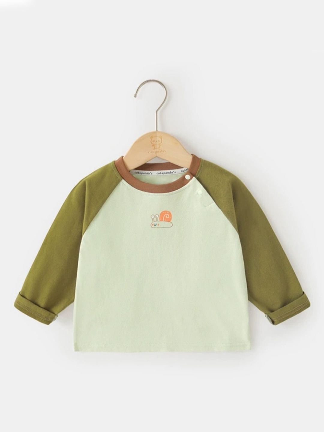 

LULU & SKY Girls Graphic Printed Round Neck Cotton T-shirt, Cream