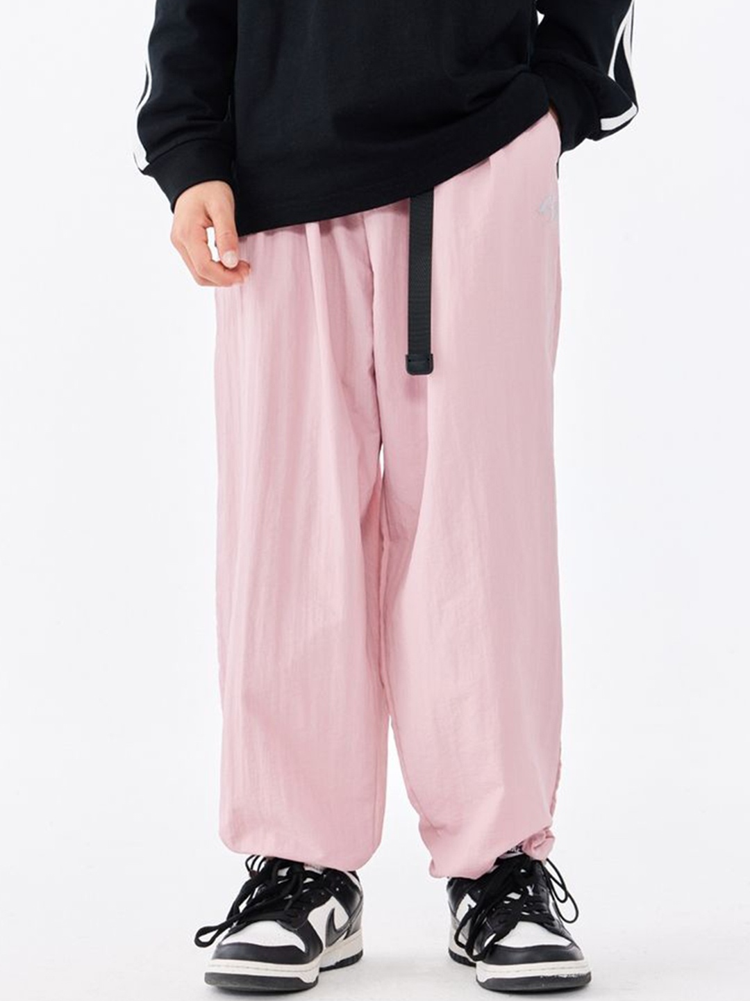 

LULU & SKY Girls Straight Fit High-Rise Trousers, Pink