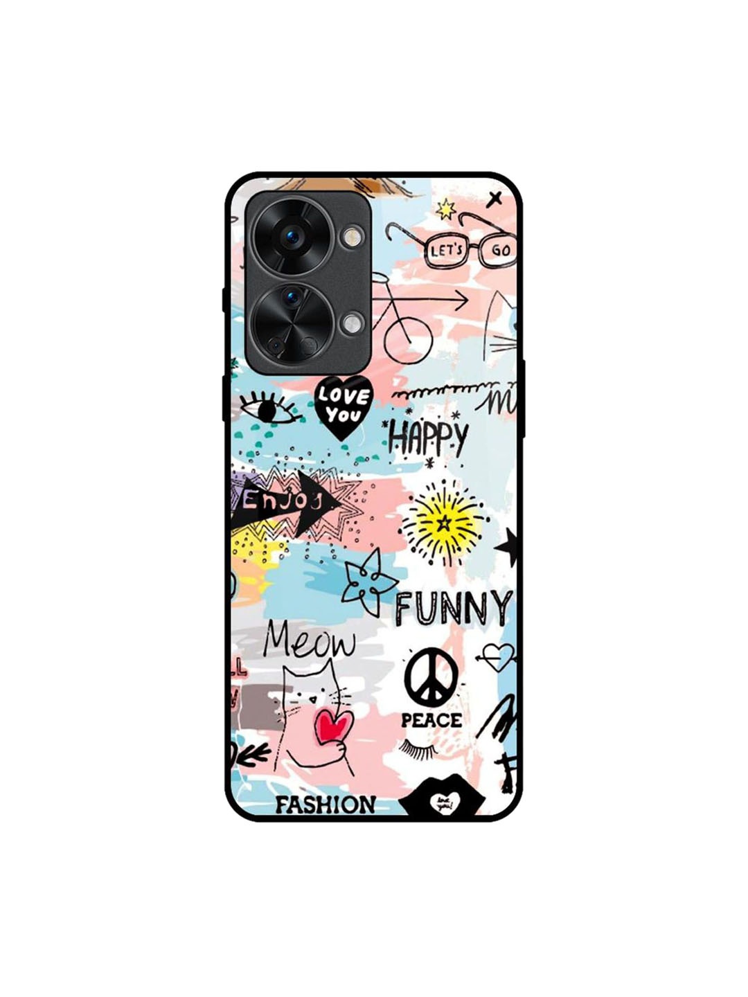 

QRIOH Just For You Printed Oneplus Nord 2T Back Case, White