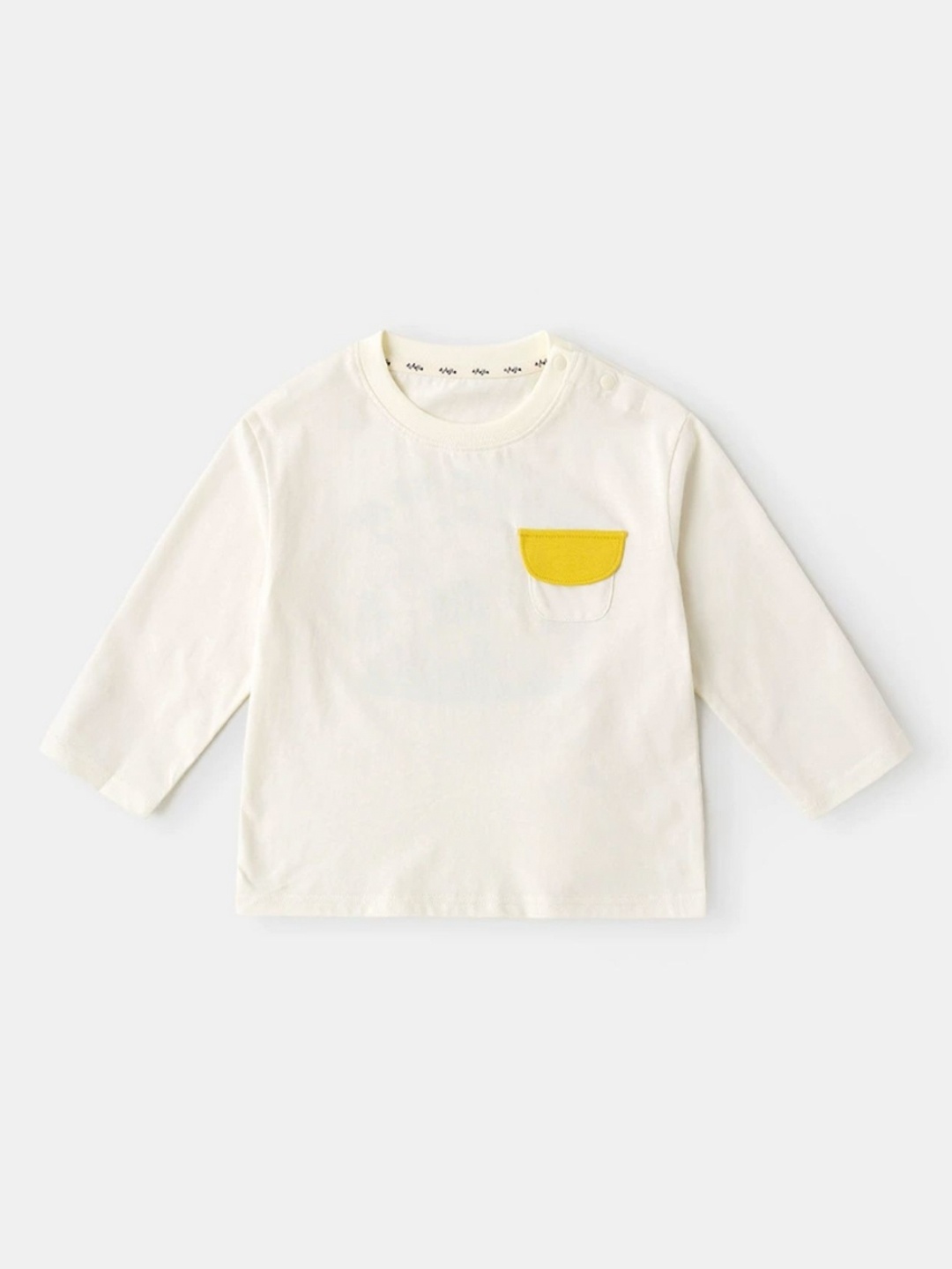 

LULU & SKY Girls Graphic Printed Round Neck Cotton Relaxed Fit T-shirt, Off white