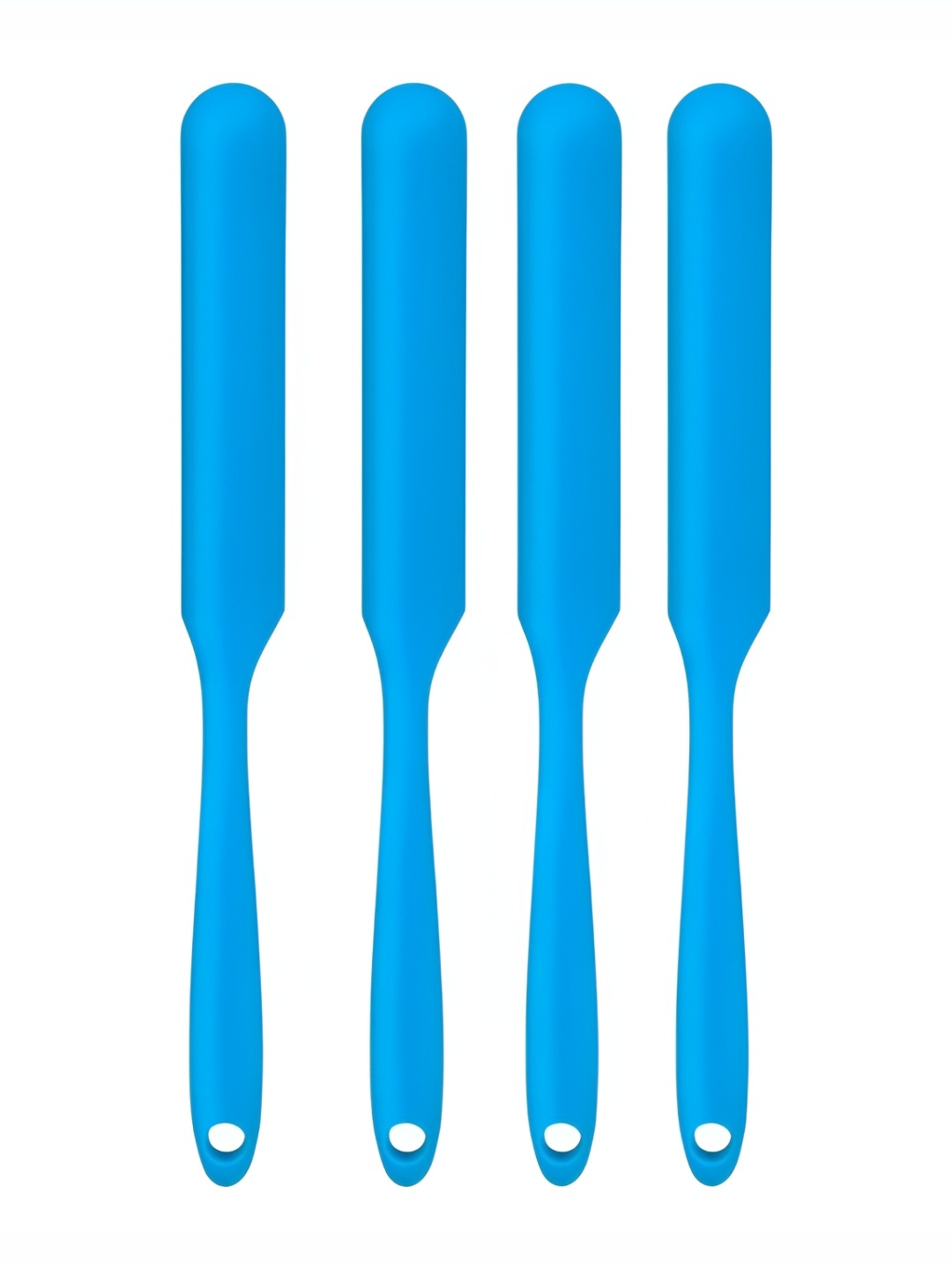 

Baskety Set Of 3 Blue Jam Spreader Silicone Long Handle Spatula