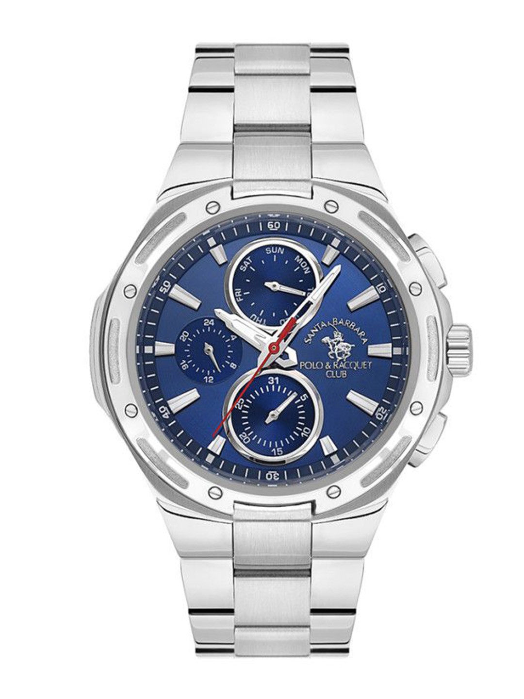 

SANTA BARBARA POLO & RACQUET CLUB Men Dial & Stainless Style Straps Watch SB.1.10541-3, Silver