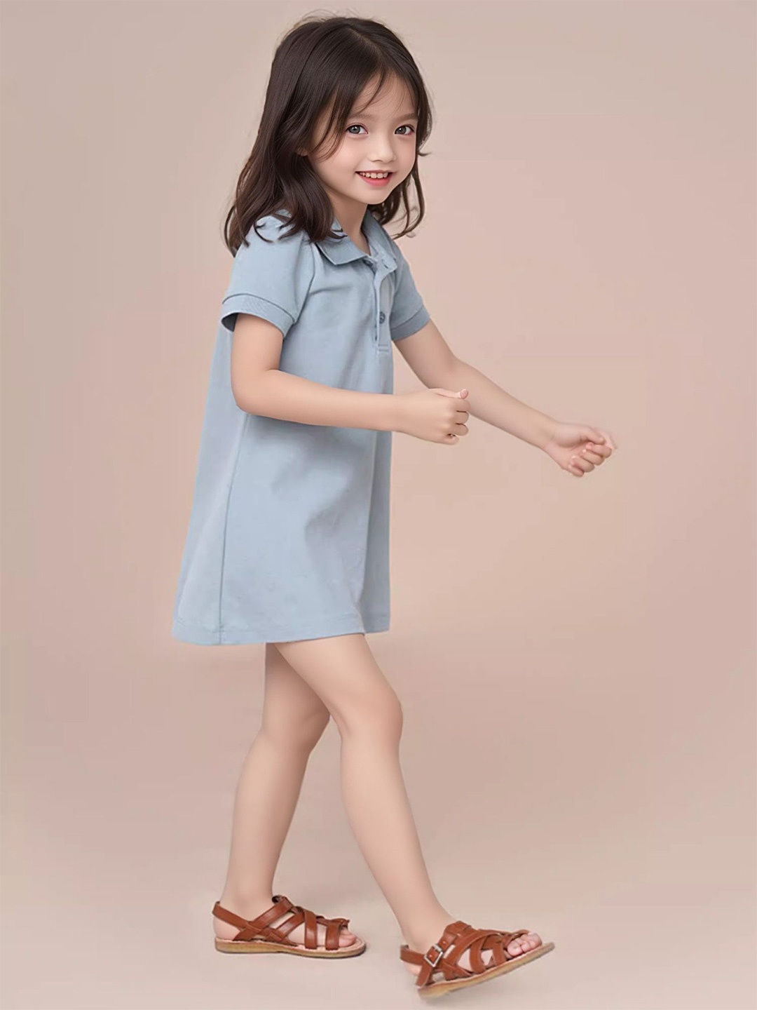

LULU & SKY Girls T-shirt Mini Dress, Blue