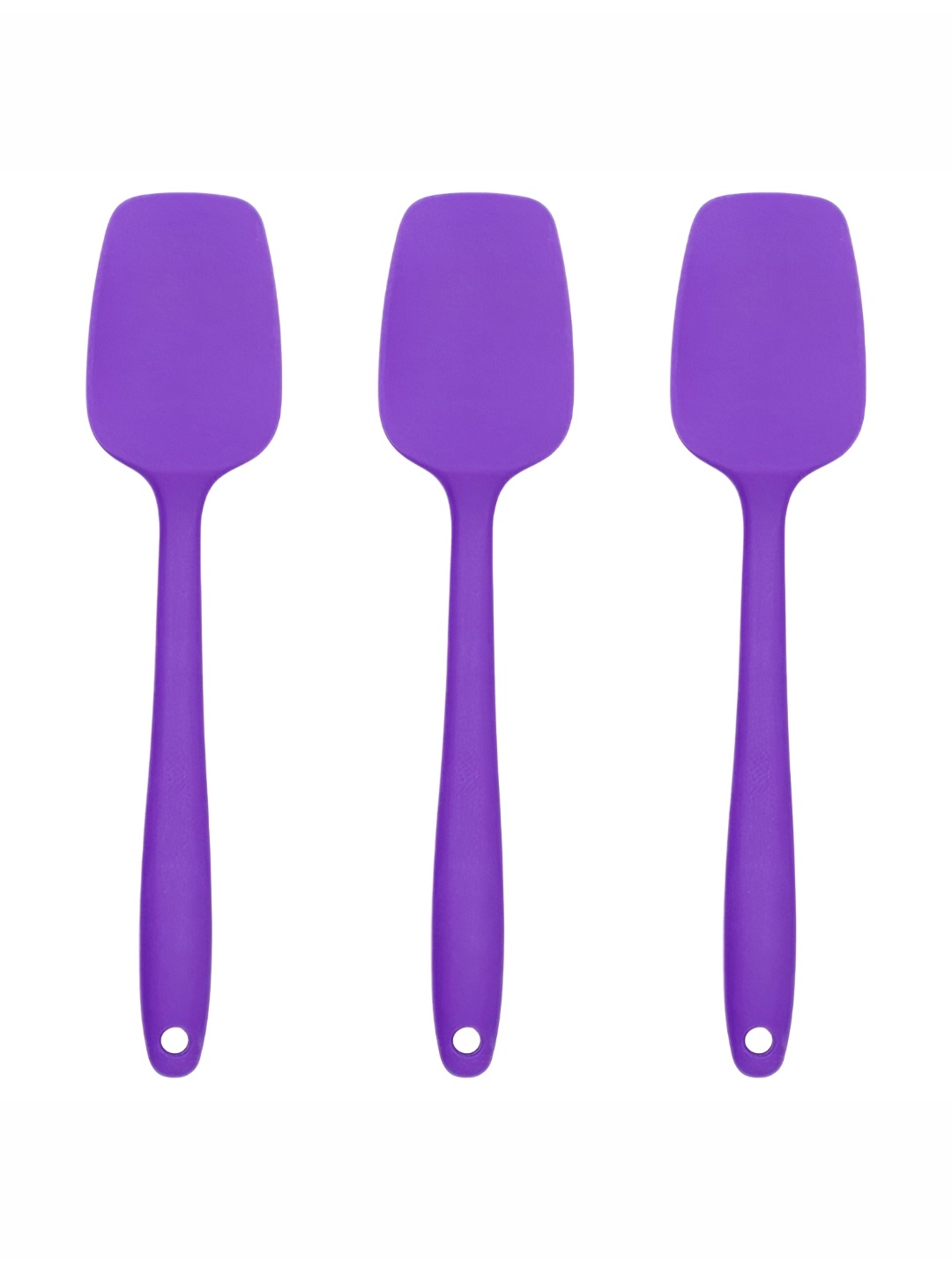 

Baskety Set Of 3 Purple Baking Serving Silicone Spoon Spatula