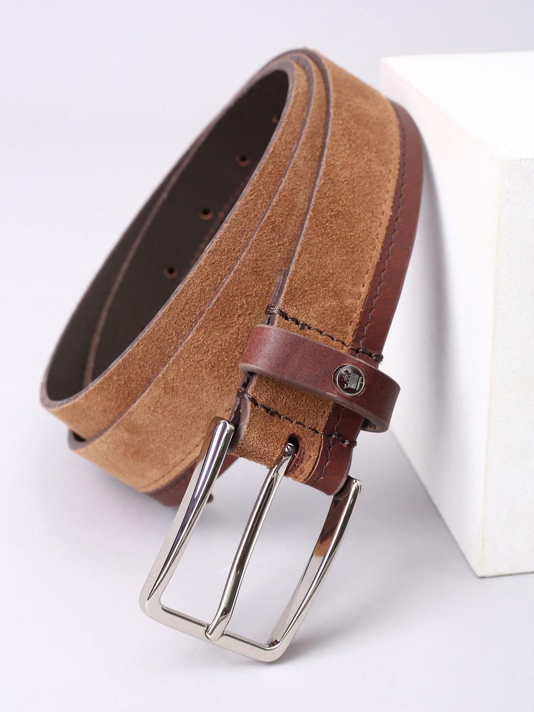 

Louis Philippe Sport Men Leather Belt, Brown
