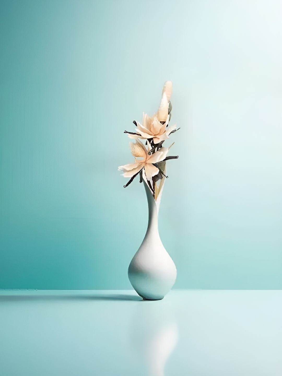

Royaloak Champagne & Green Two Head Agave Foam Sticks Artificial Flower