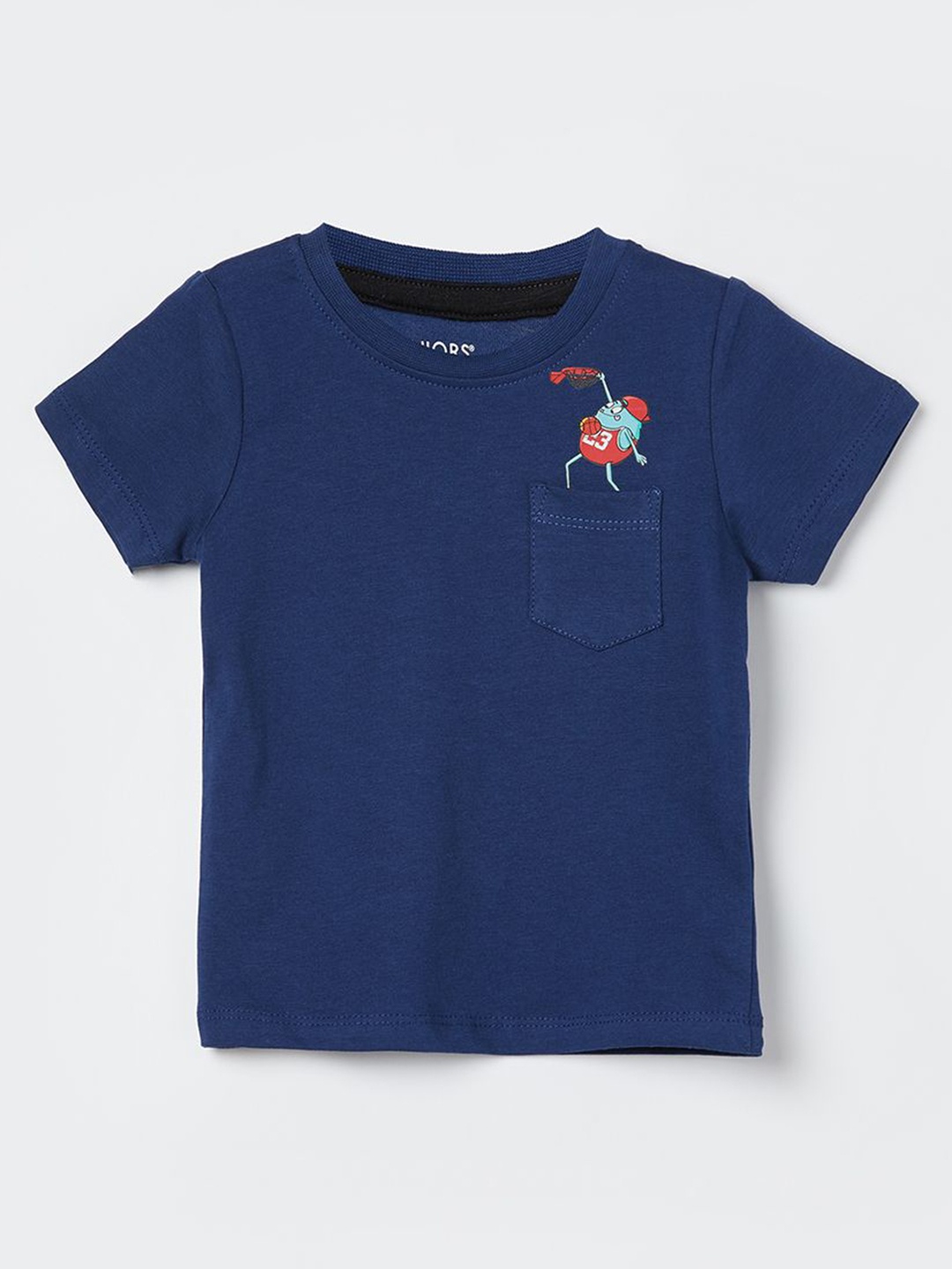 

Juniors by Lifestyle Boys Solid Round Neck Cotton T-shirt, Blue