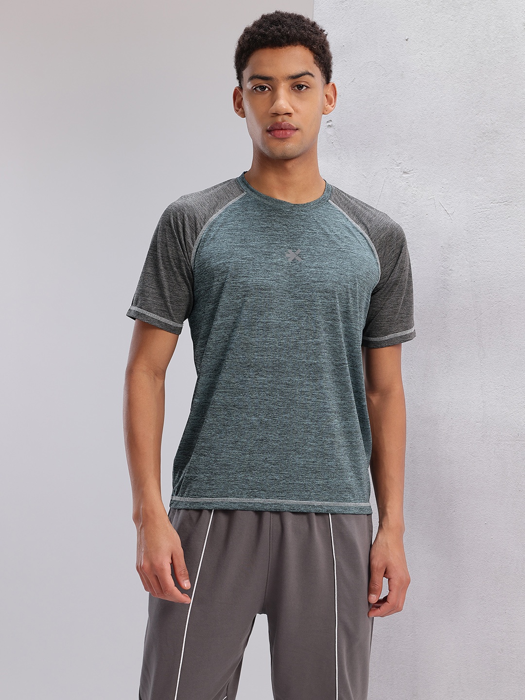 

HRX by Hrithik Roshan Men Printed Rapid-Dry Sports T-shirt, Green