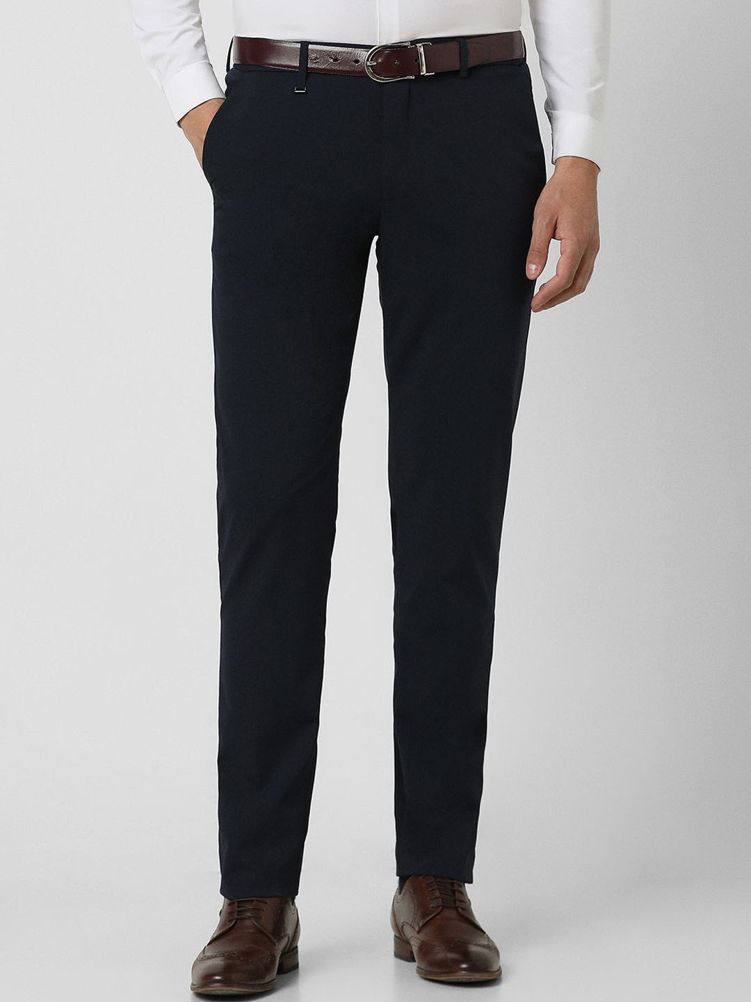 

Van Heusen Men Slim Fit Trousers, Navy blue