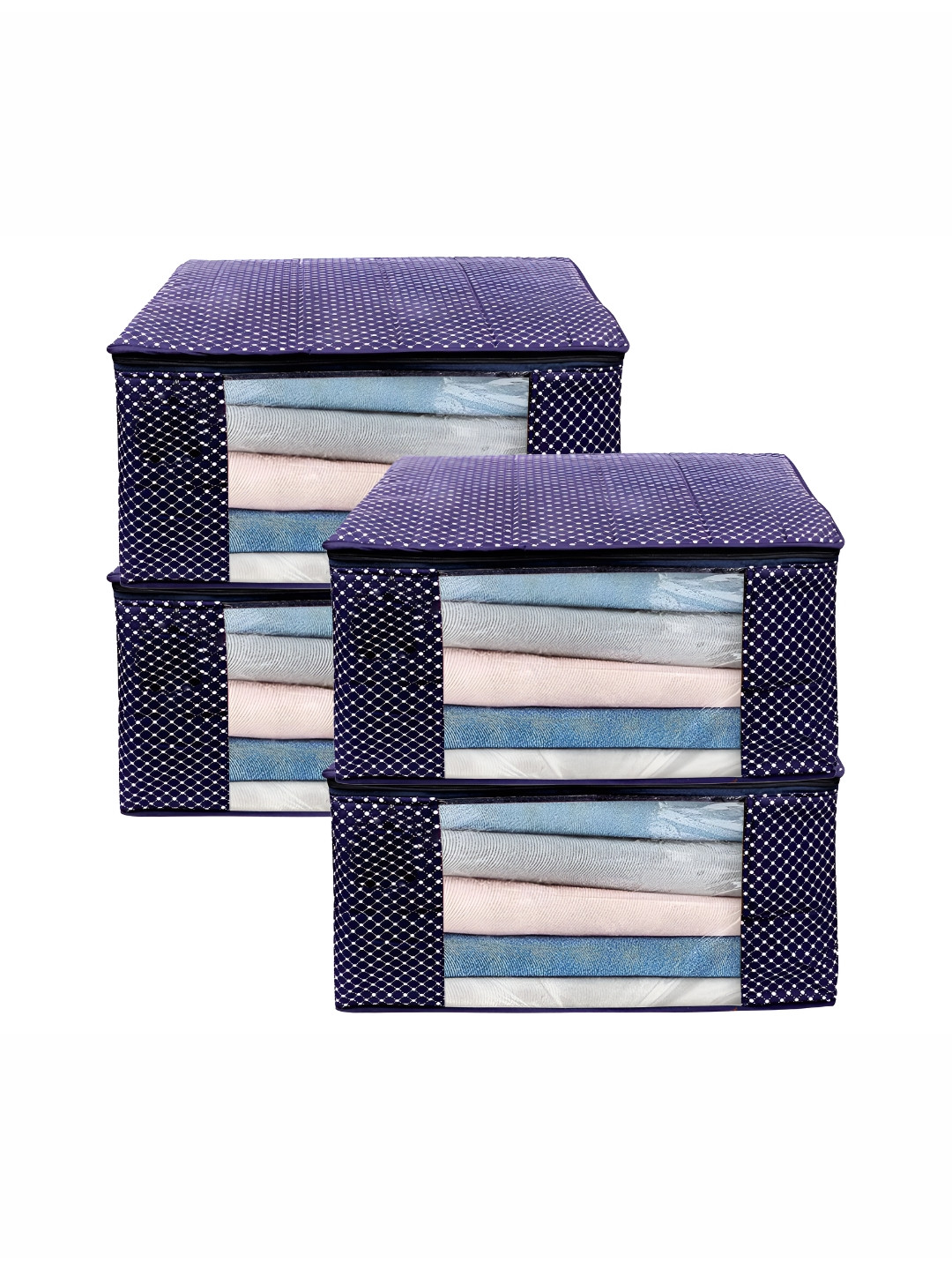 

ANKIT INTERNATIONAL Blue Set of 4 Super Strong Multi-Utility Organisers