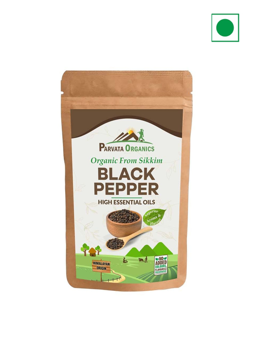 

Parvata Foods Black Pepper Whole Spices -100g
