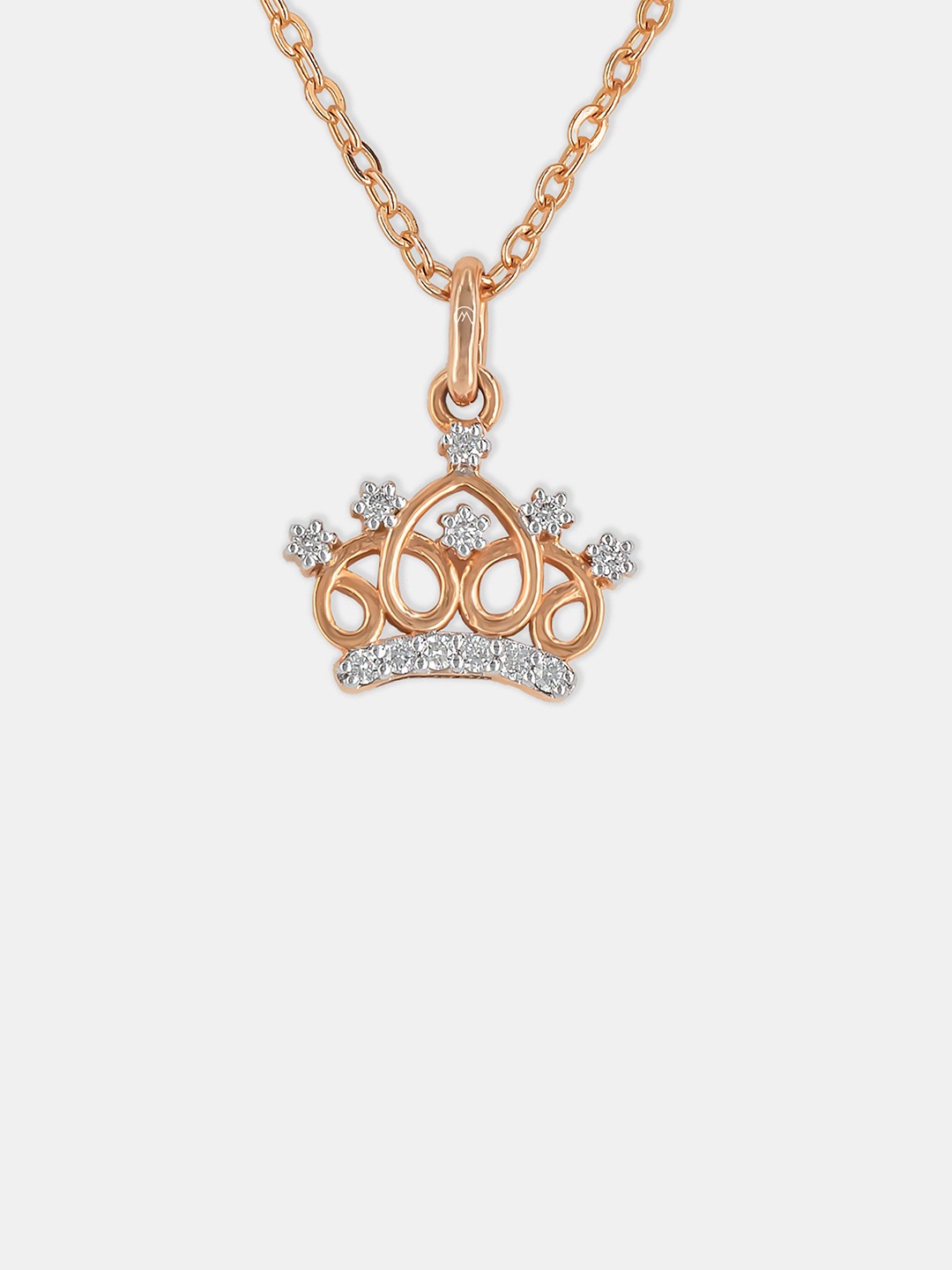 

Maiora Women Royal Crown Diamond Pendant 14K Gold, Copper
