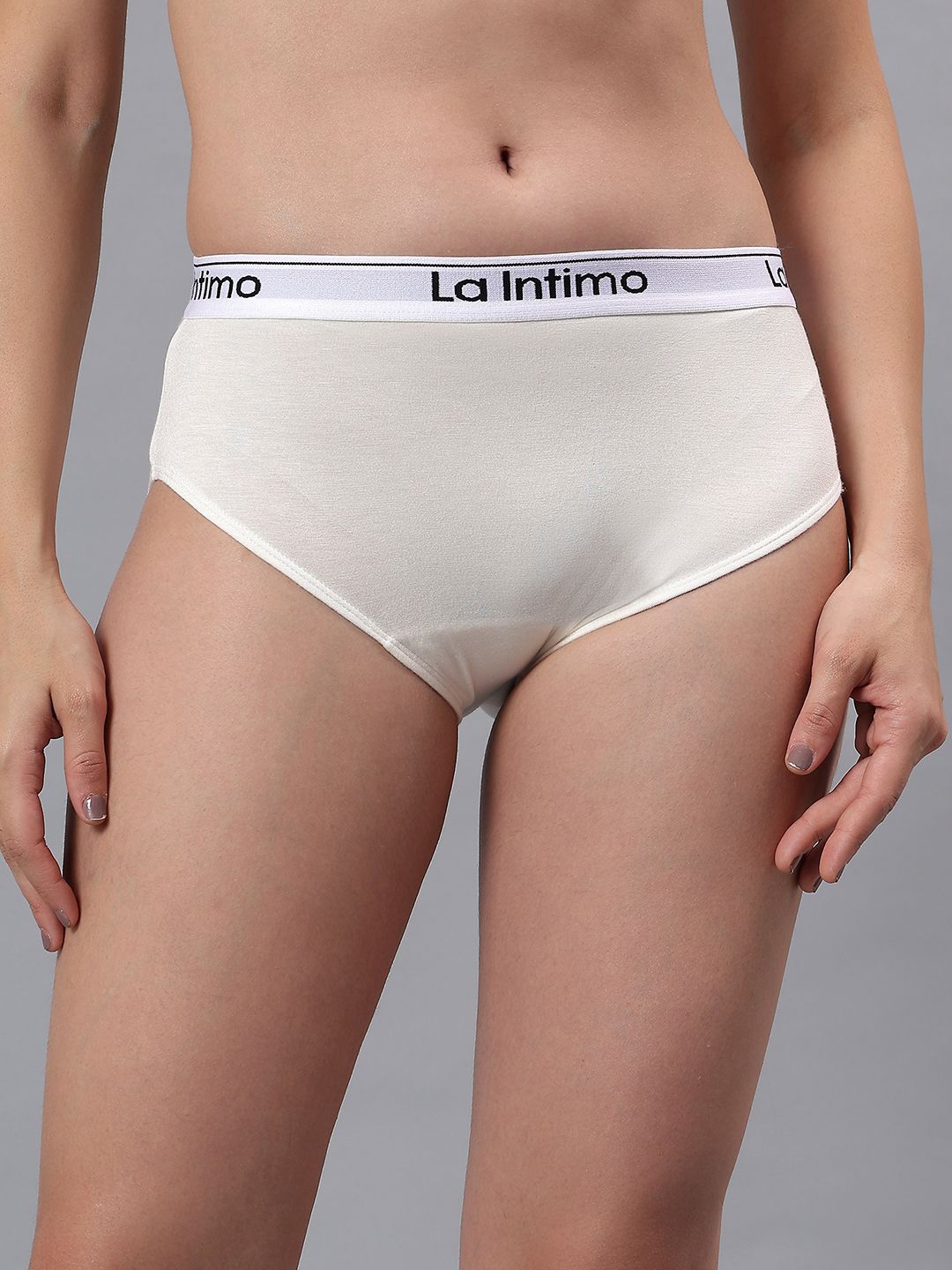 

La Intimo Mid-Rise Hipster BriefsLXFUHP01CM, Cream