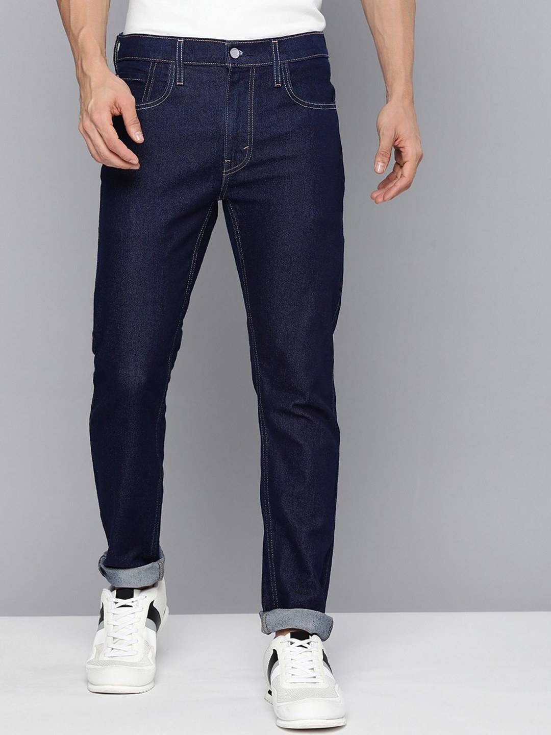 

INDIROCKS Men Jean Stretchable Jeans, Blue