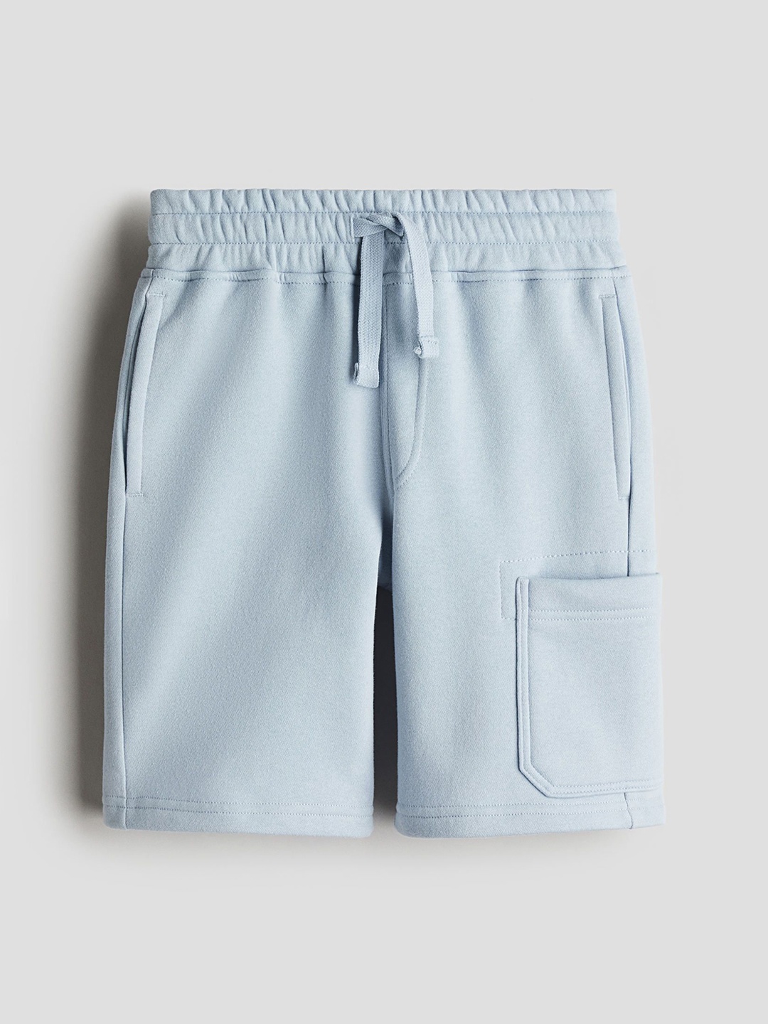 

H&M Brushed-Inside Cargo Sweatshorts, Blue