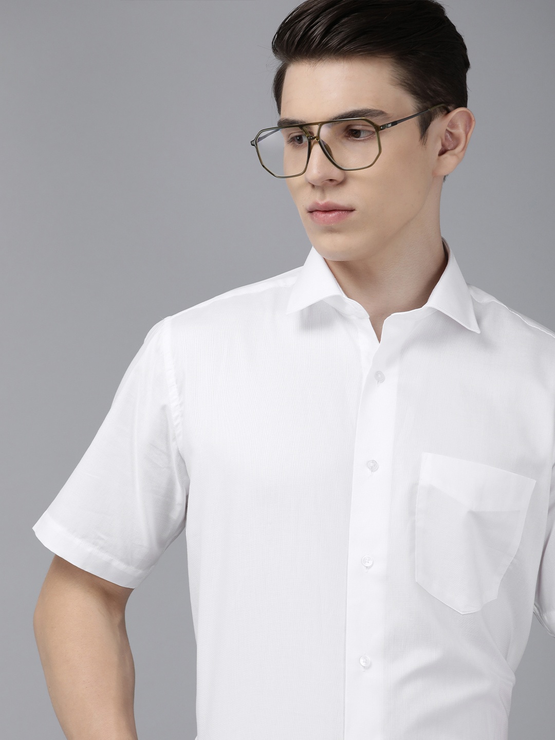 

Van Heusen Pure Cotton Custom Opaque Formal Shirt, White