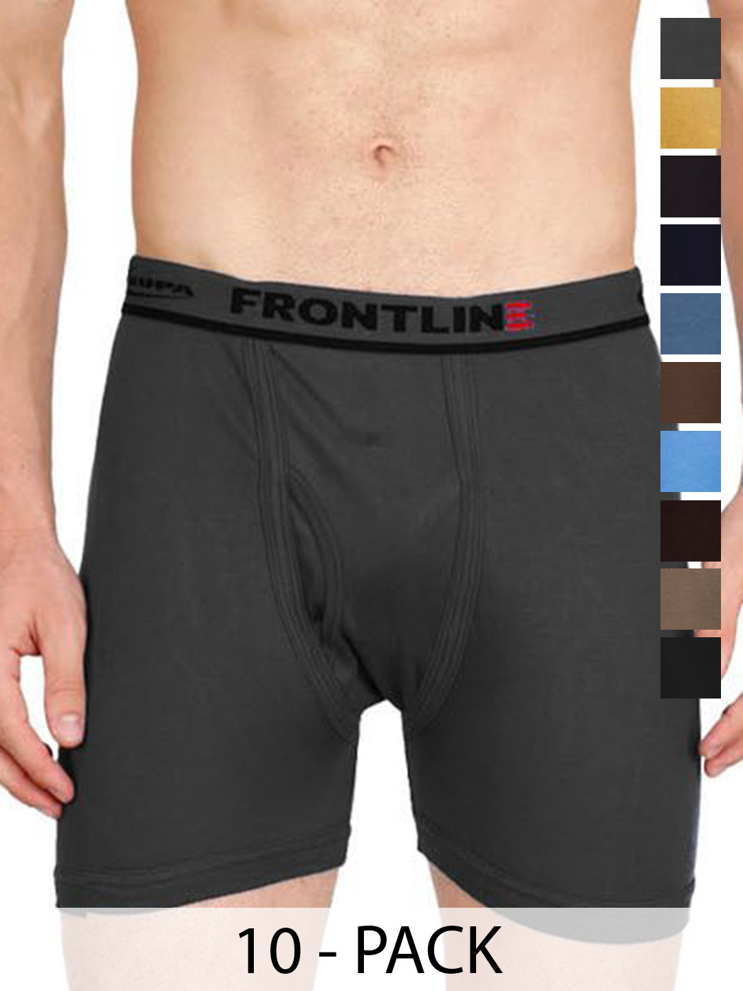 

Rupa Men Pack Of 10 Assorted Cotton Trunks Frontline-DCIF-10--85