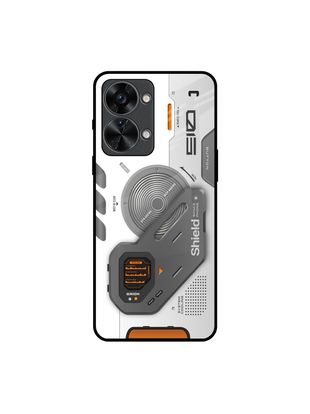 

QRIOH Liberty Cyber Printed Oneplus Nord 2T Back Case, White