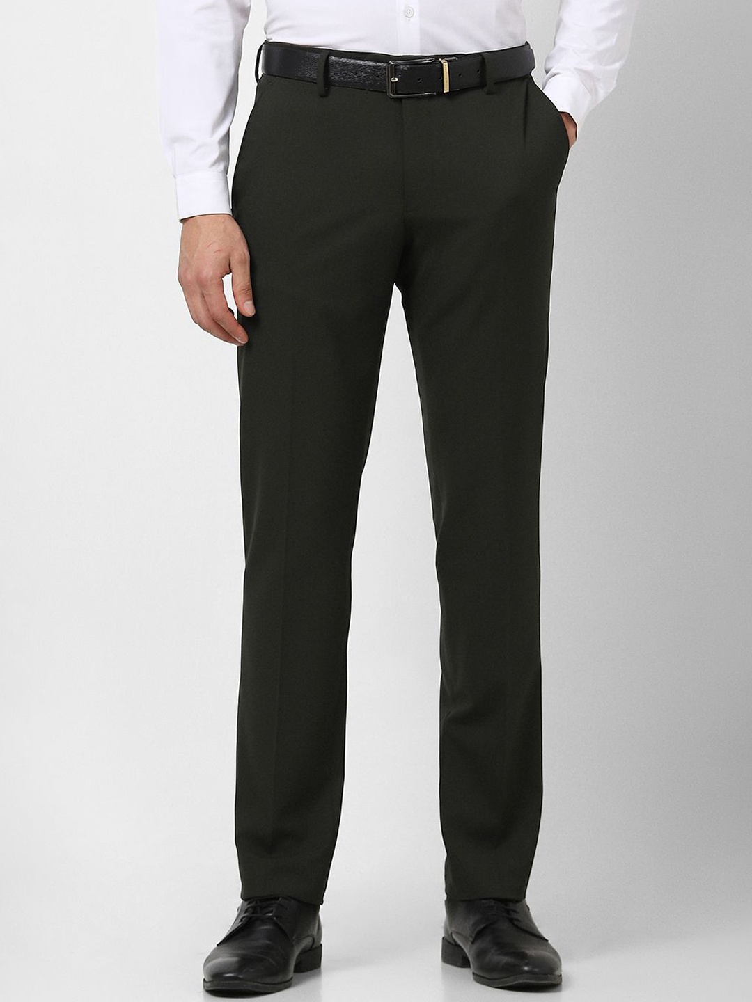 

Van Heusen Men Slim Fit Trousers, Green