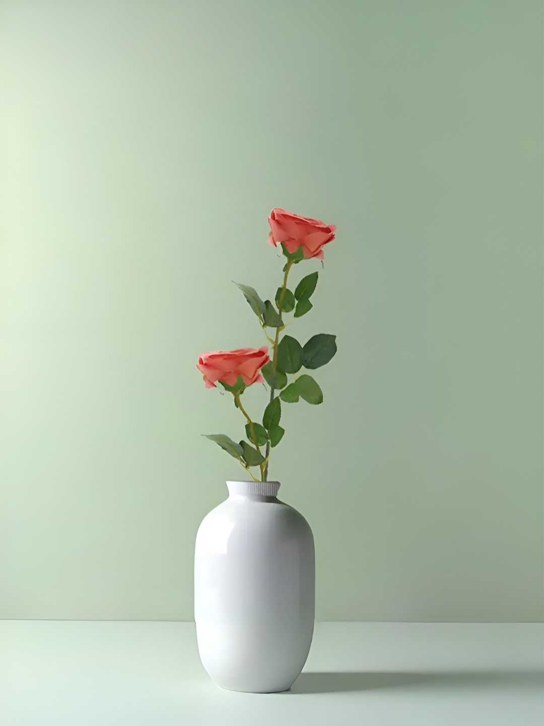 

Royaloak Salmon Peach Rose Artificial Flower Stick