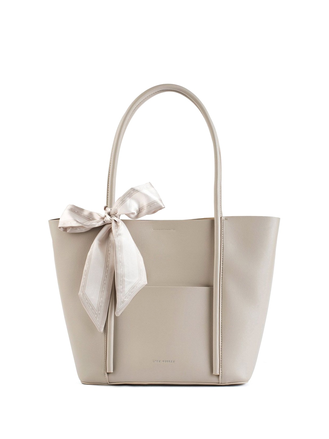 

Lino Perros Women Textured Structured Shoulder Bag, Beige