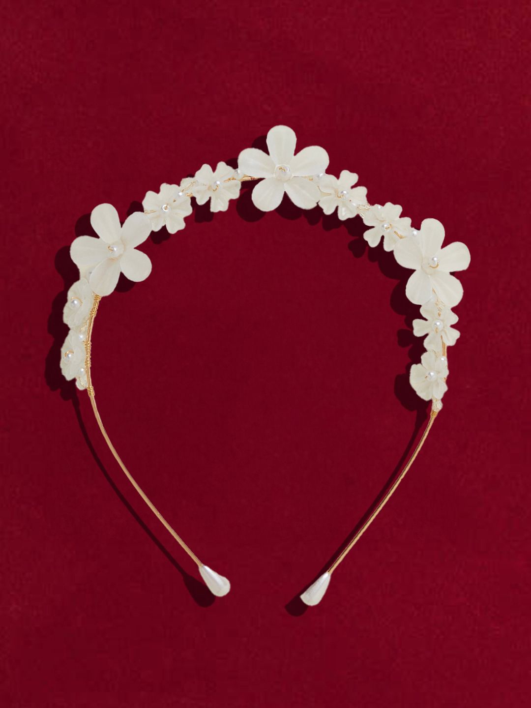 

Accessorize Girls Pearly Flower Metal Hairband, White