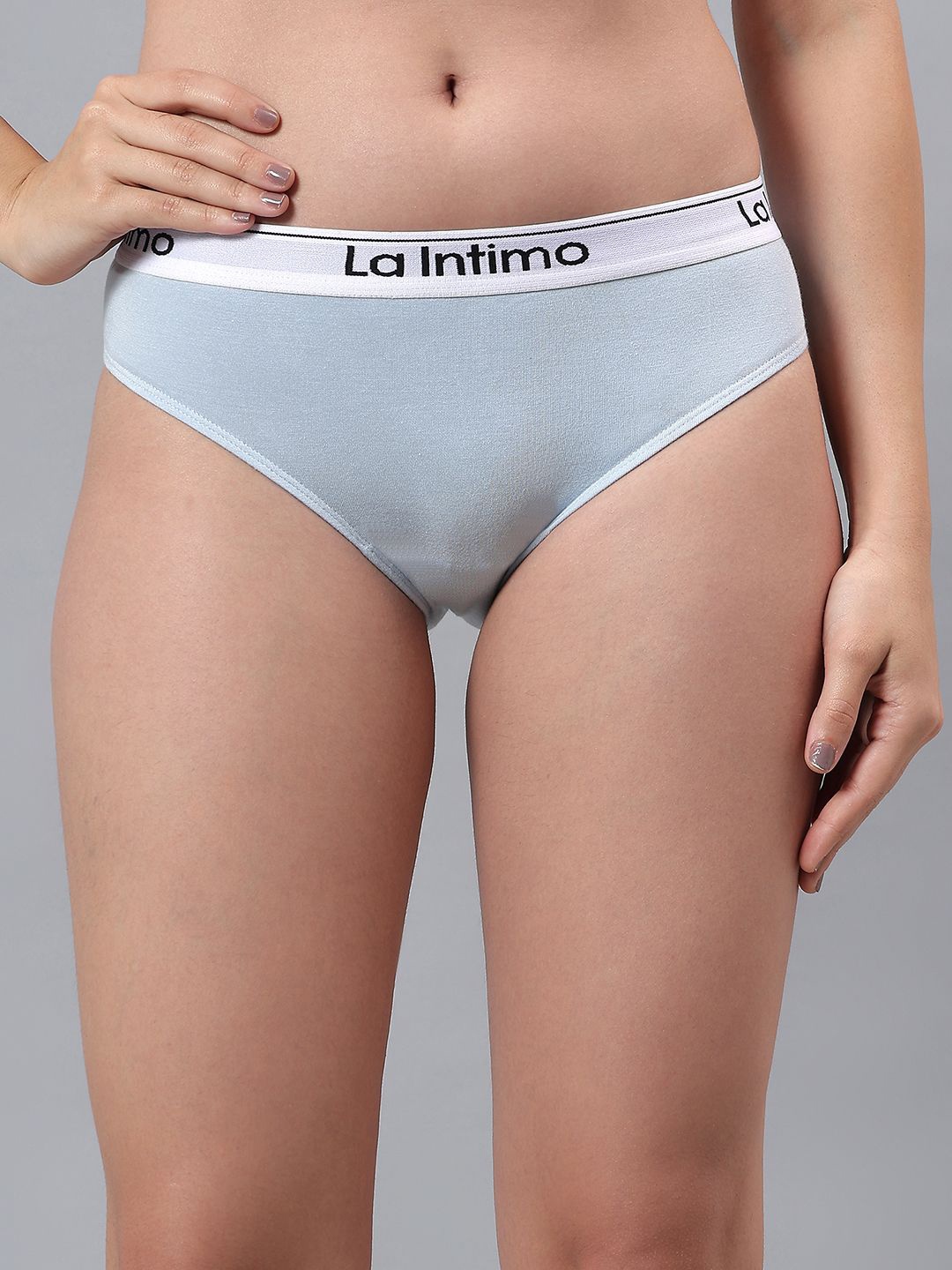 

La Intimo Low-Rise Bikini Briefs LXFUBR01LB, Blue