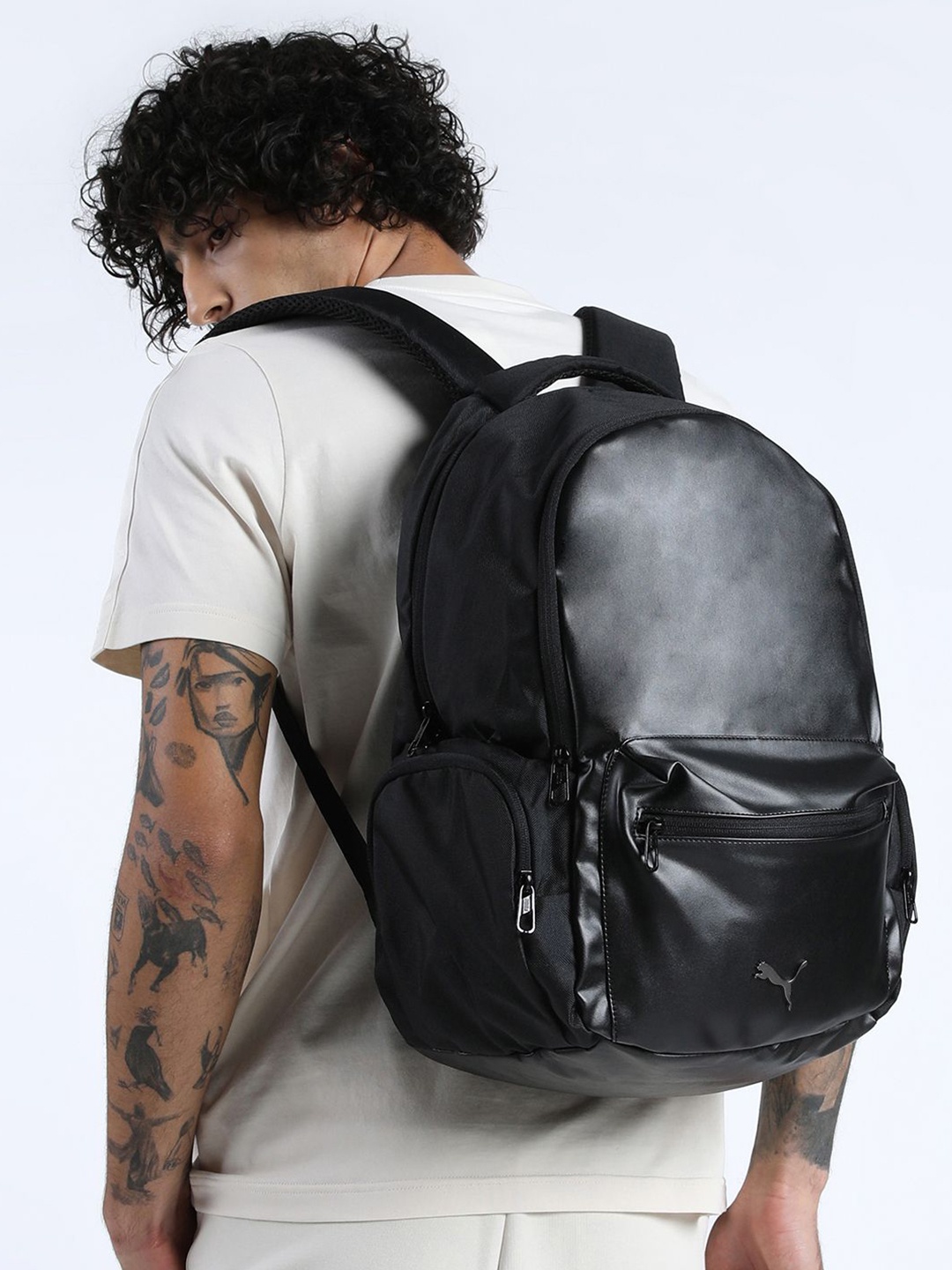 

Puma Unisex Storm Brand Logo Printed Backpack, Black