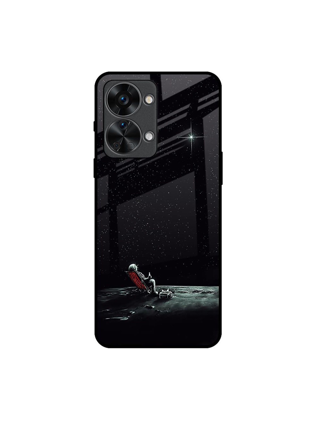

QRIOH Relaxation Mode On Printed Oneplus Nord 2T Back Case, Black