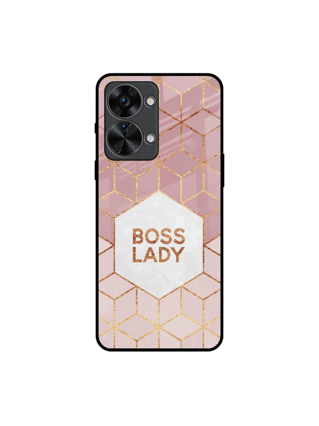 

QRIOH Boss Lady Printed Oneplus Nord 2T Back Case, Pink