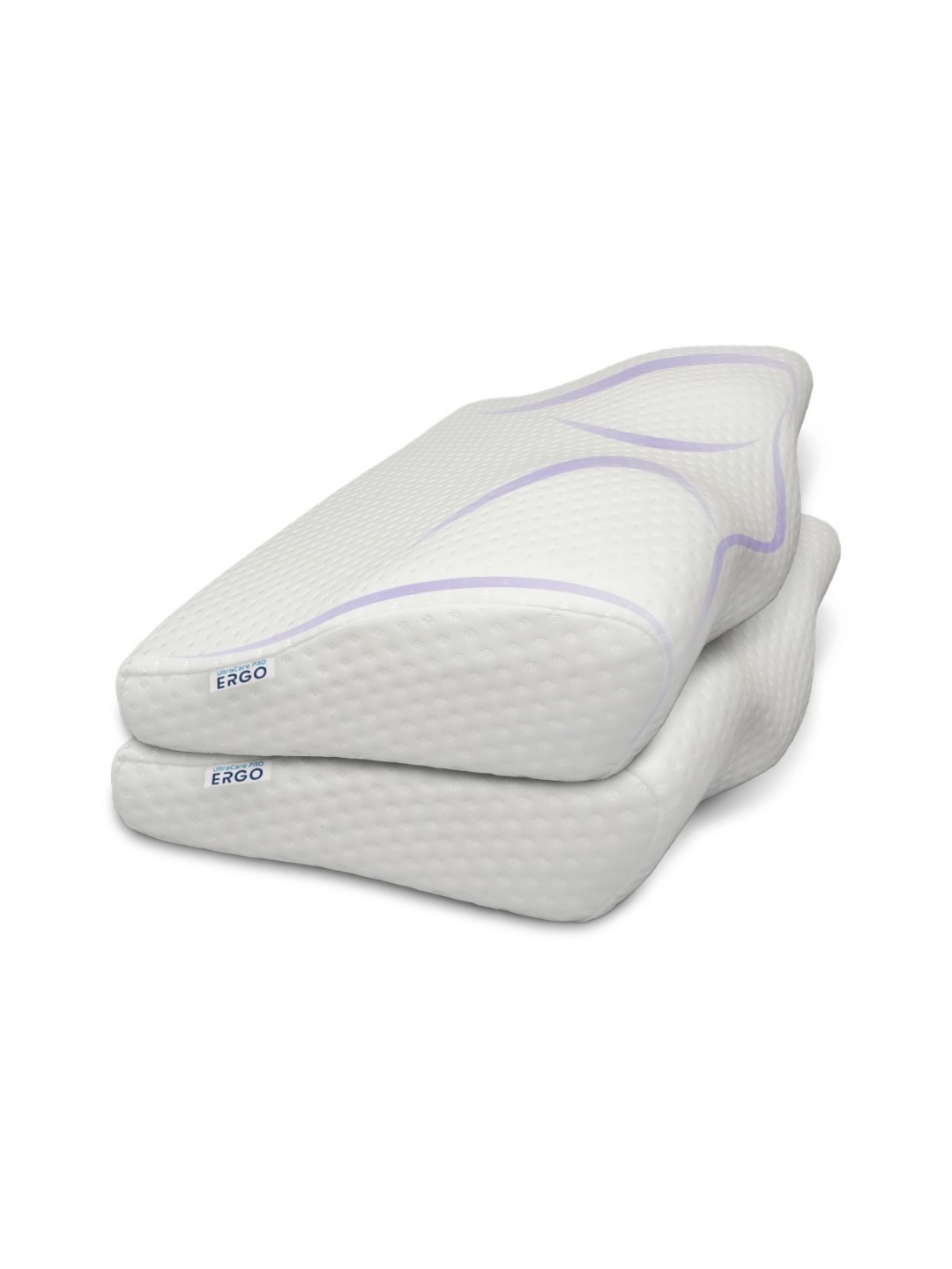 

UltraCare PRO ERGO White 2 Pcs Memory Foam Cervical Pillow & Contour Cervical Pillow