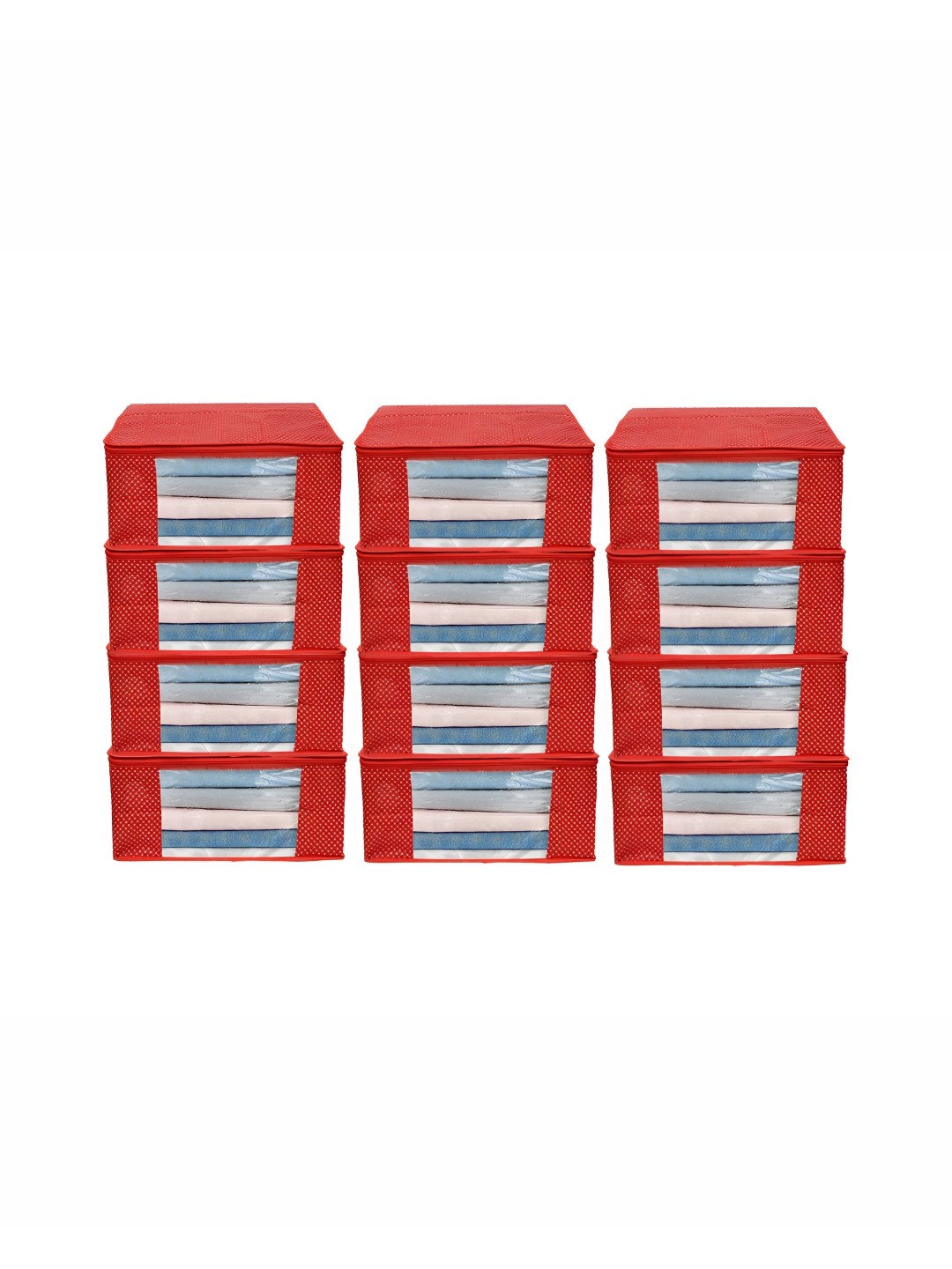 

ANKIT INTERNATIONAL Red Set of 12 Super Strong Multi-Utility Organisers