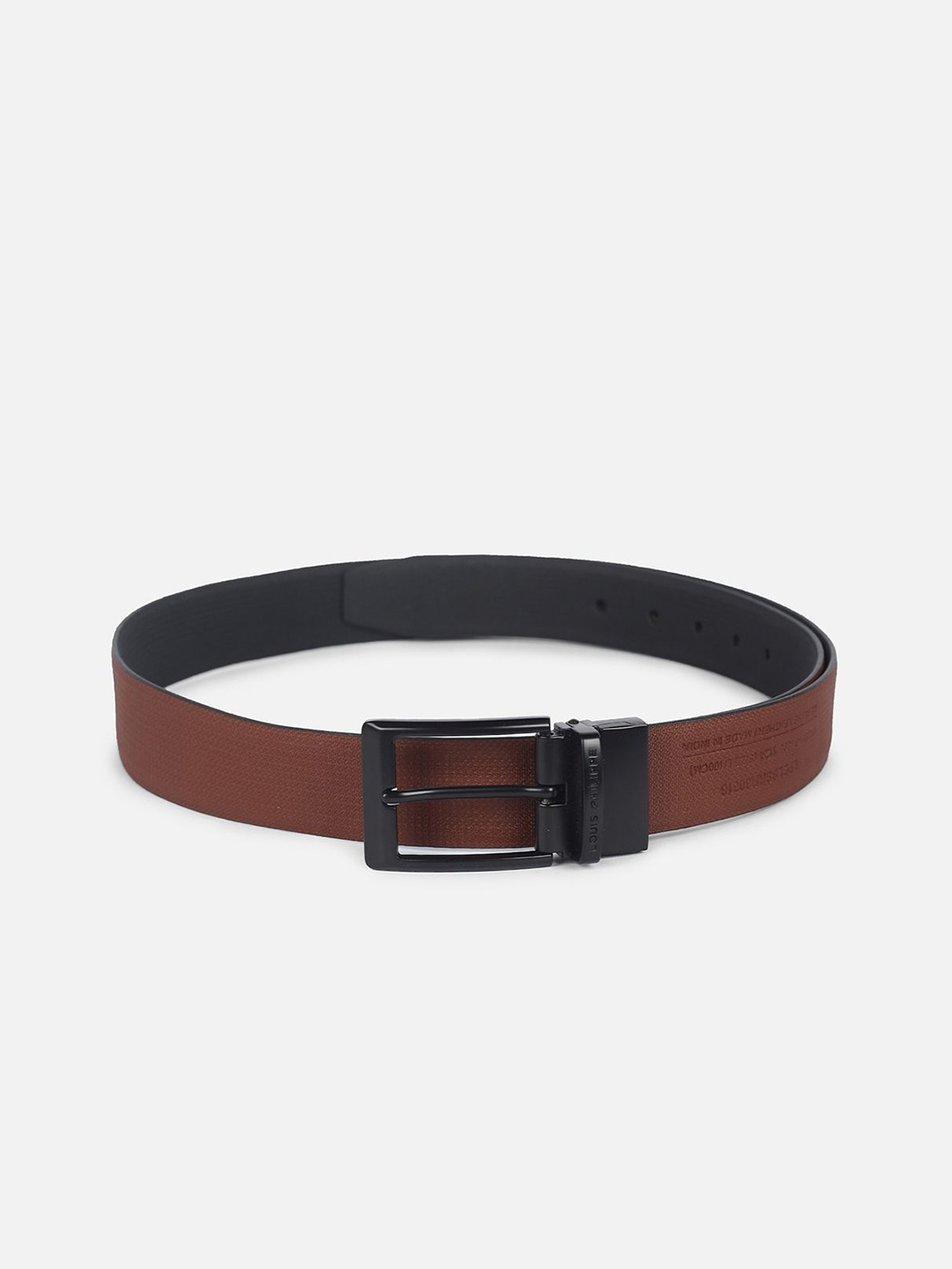 

Louis Philippe Men Leather Belt, Brown