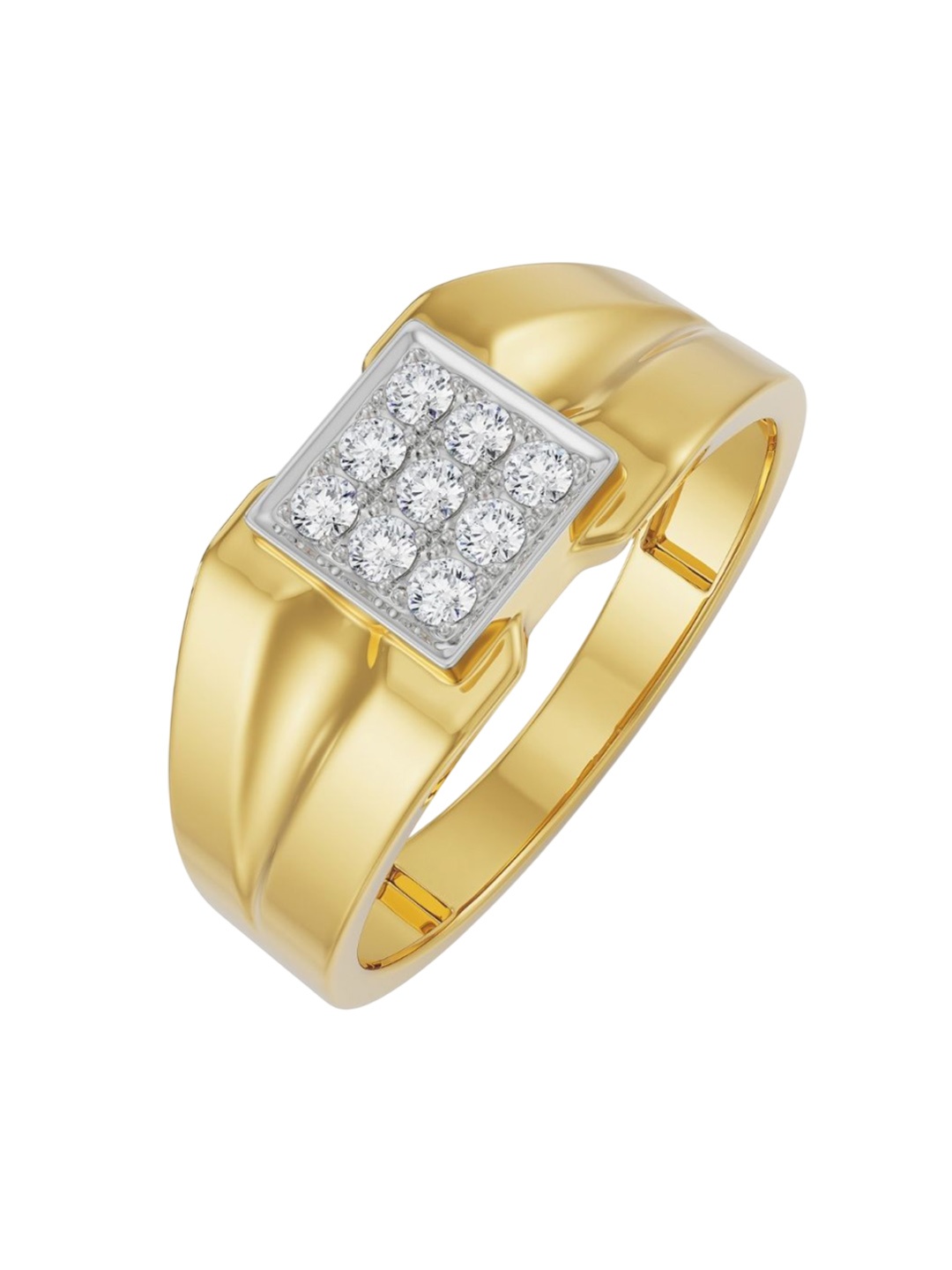 

Emori Men 14 Kt Brushed 0.17 Diamond Band Ring 5.01 g, Yellow