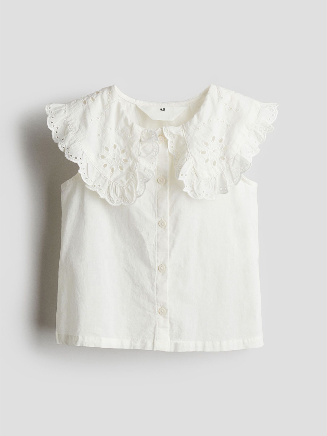 

H&M Collared Blouse, White