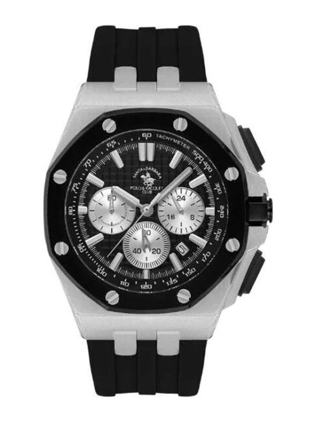 

SANTA BARBARA POLO & RACQUET CLUB Men Dial & Straps Analogue Watch SB.1.10601-1, Black