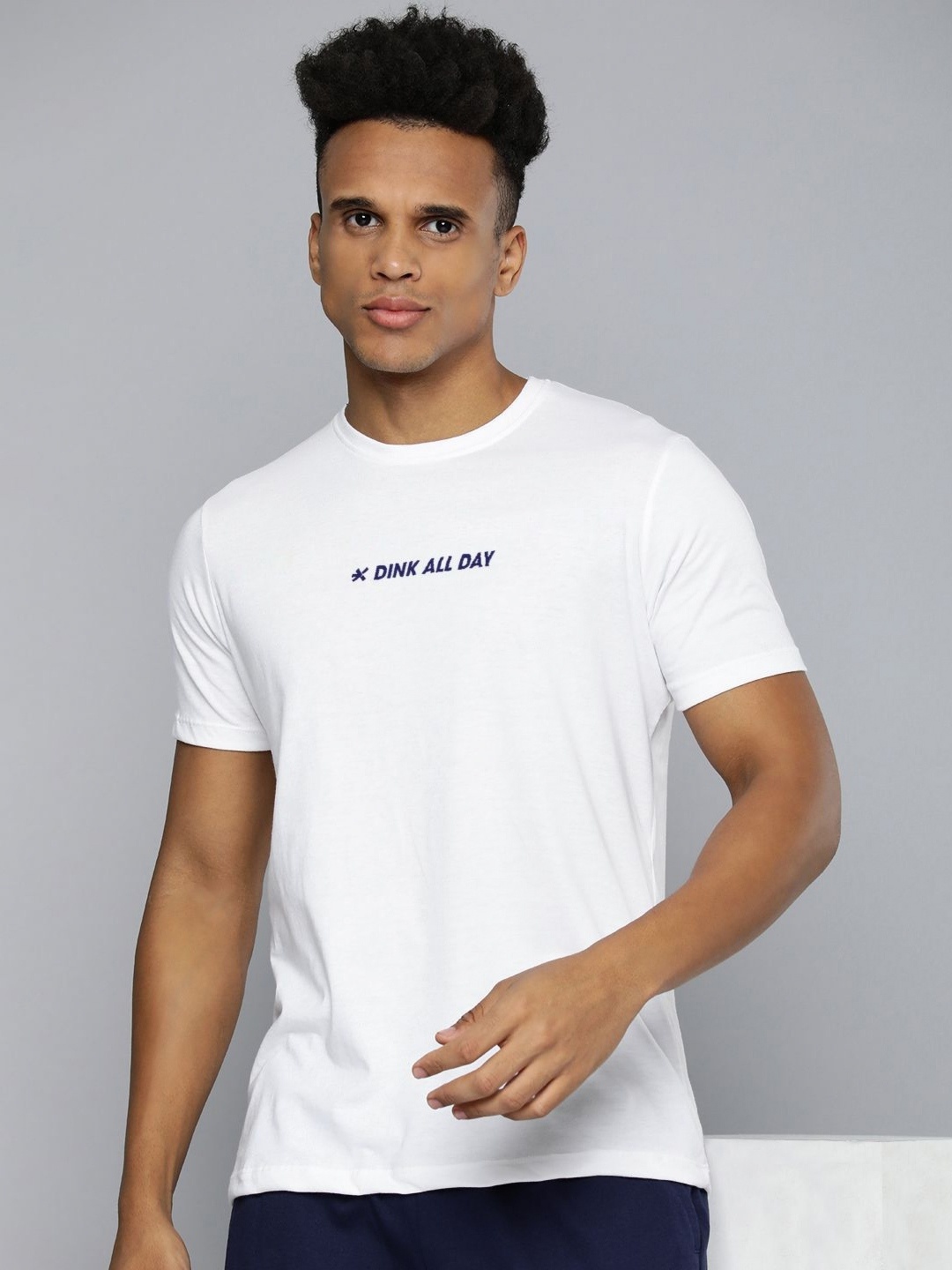 

HRX by Hrithik Roshan Men Typography Printed Round Neck Cotton T-shirt, White