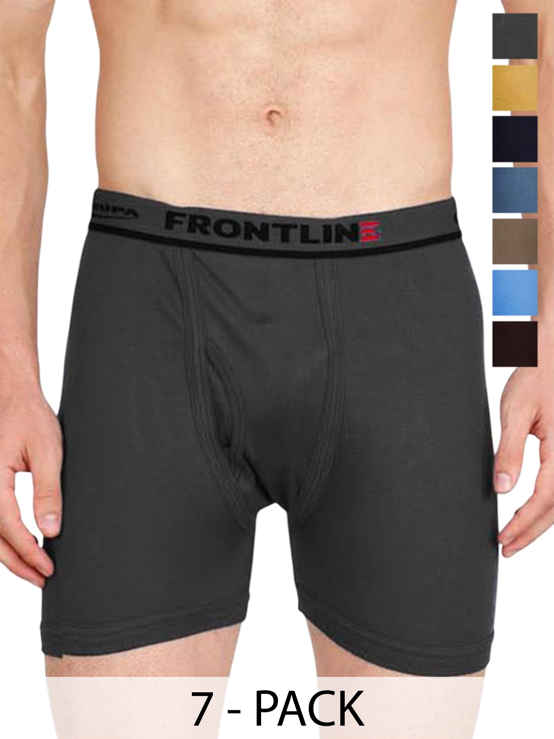 

Rupa Pack Of 7 Assorted Cotton Trunks Frontline-DCIF-7--80