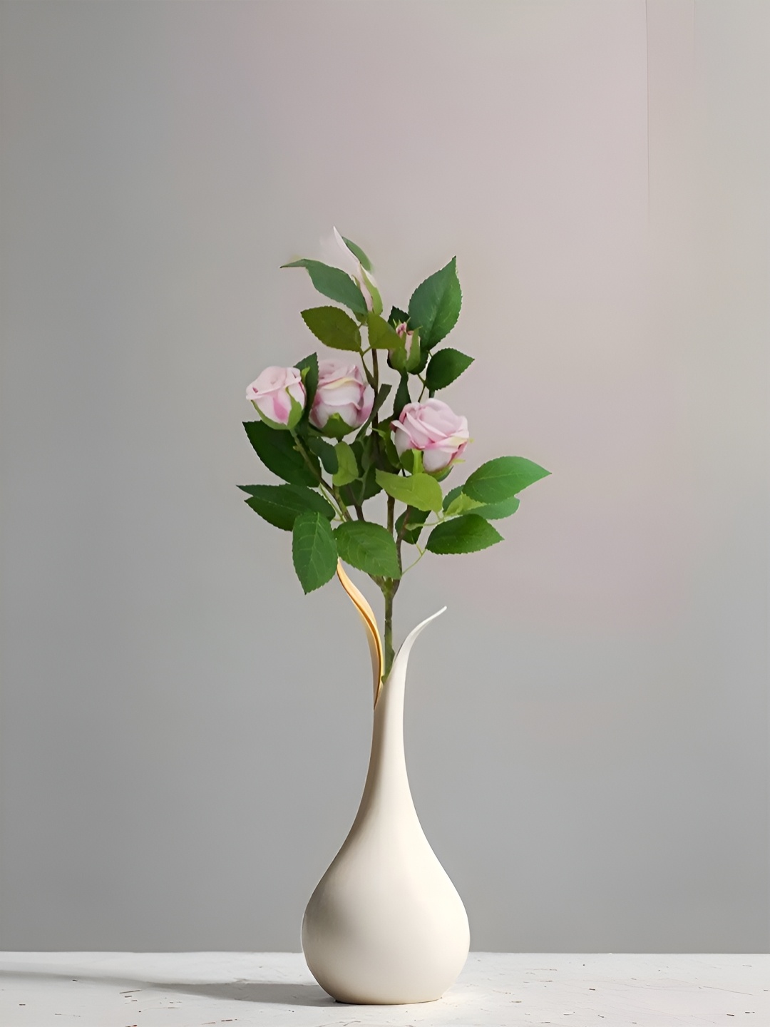

Royaloak Pink And Green Rose Artificial Flower