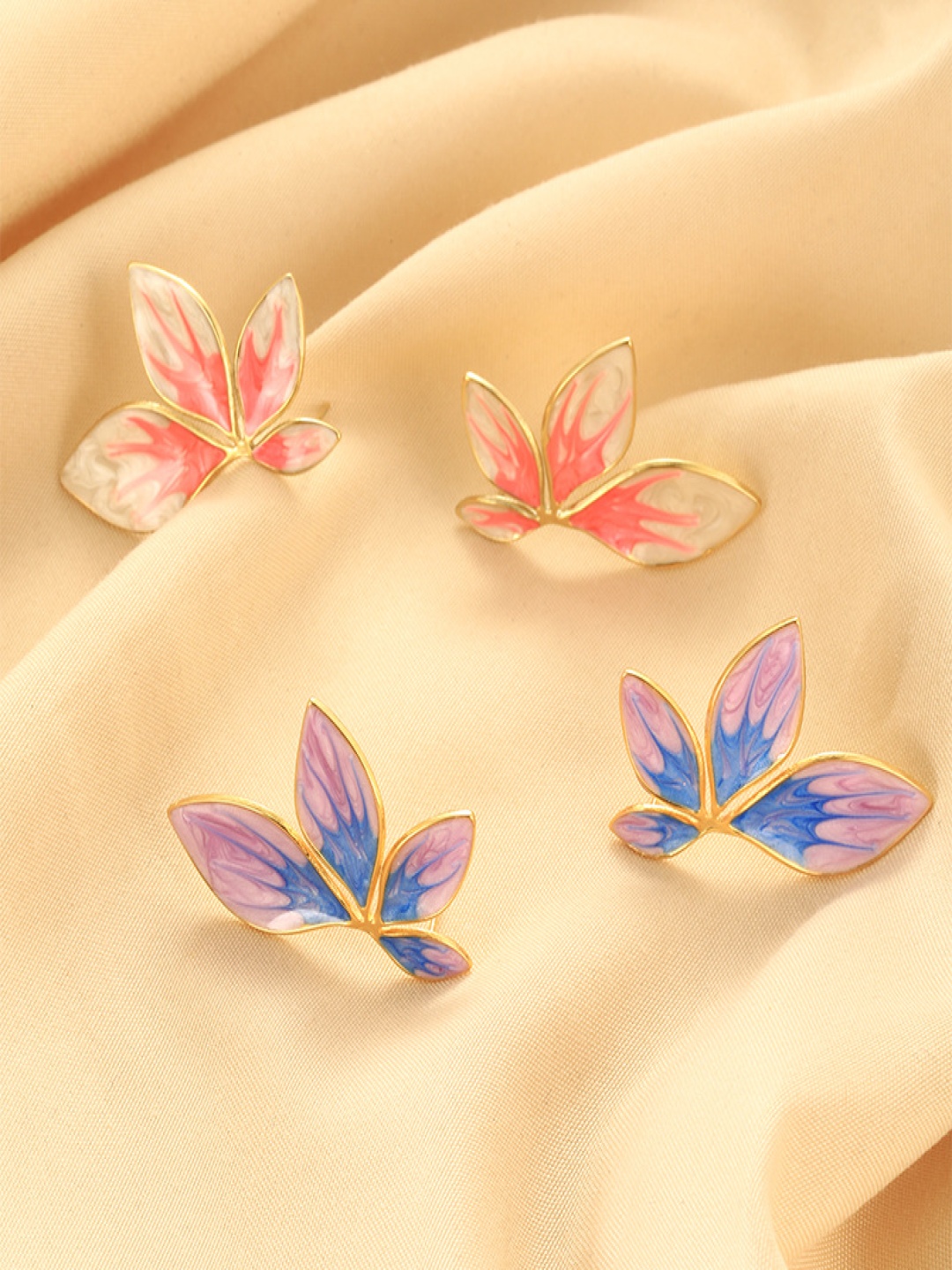 

Just Lil Things Contemporary Studs Earrings, Multi