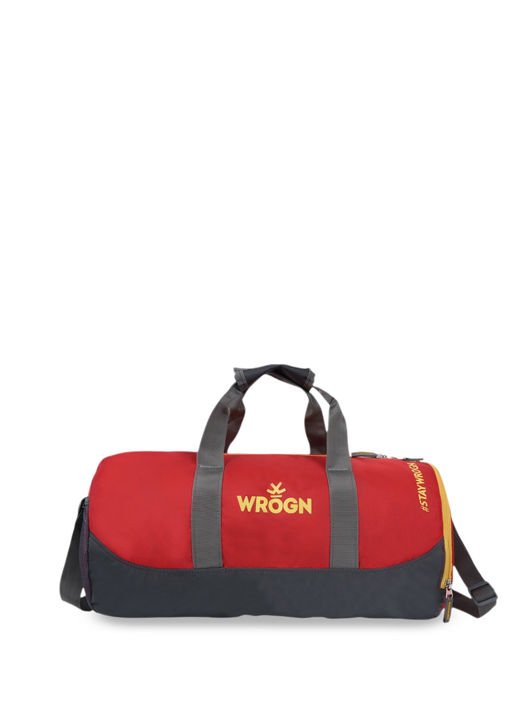 

WROGN Printed Small Sports or Gym Duffel Bag 25 Ltrs, Red