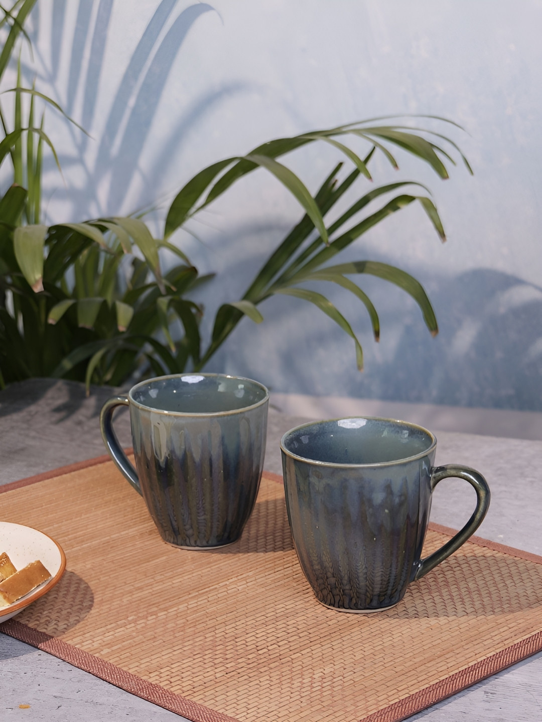 

Myntra Elegant Homes Green 2 Pieces Printed Glossy Microwave Safe Mugs - 325 ml Each