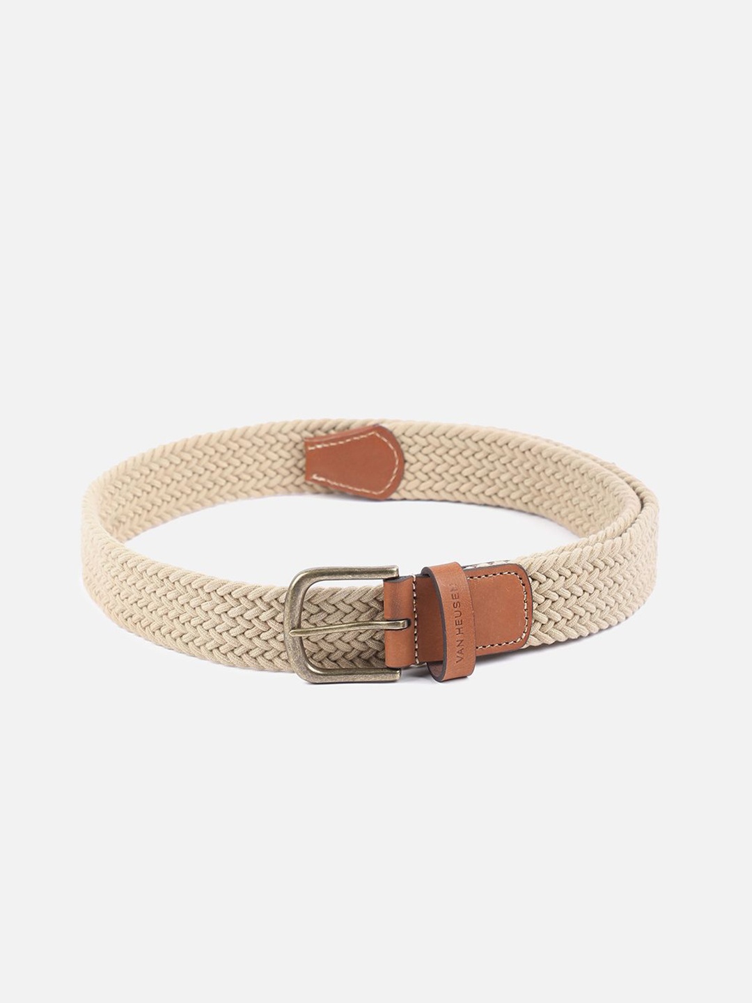 

Van Heusen Men Leather Belt, Beige